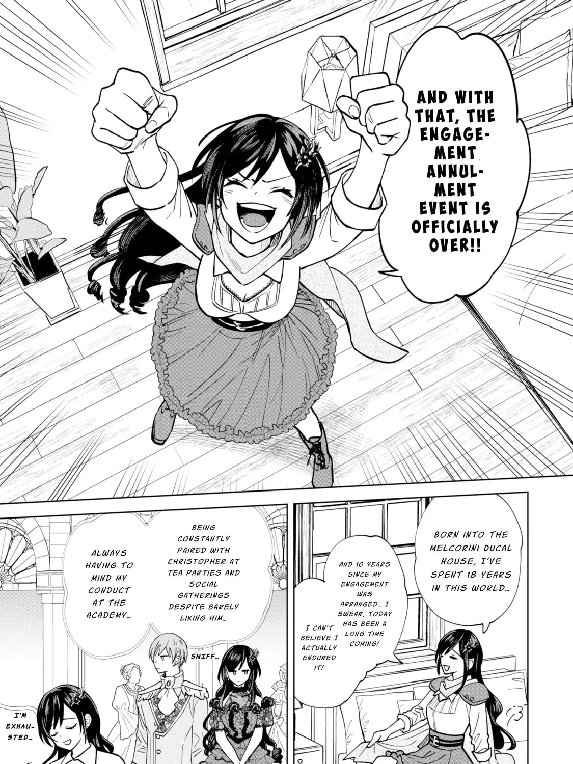 Akuyaku Reijou wa Slow Life wo Enjoy Shitai!: Yatto Konyaku Haki sareta noni, Daini Ouji ga Meccha Stalker Shitekurun desu kedo… Chapter 1 page 25 - 