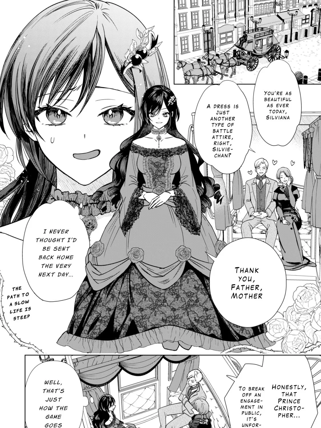 Akuyaku Reijou wa Slow Life wo Enjoy Shitai!: Yatto Konyaku Haki sareta noni, Daini Ouji ga Meccha Stalker Shitekurun desu kedo… Chapter 2 page 3 - 