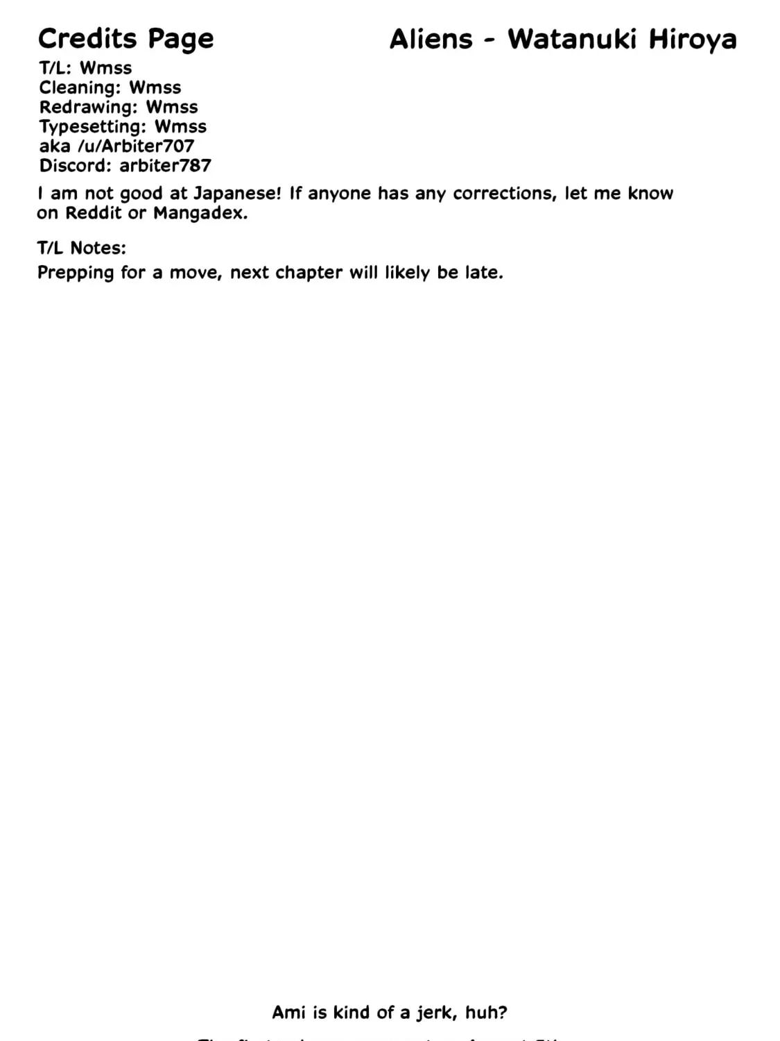 Aliens: We Are Not Alone in the Universe. But We Are Alone in This World. Chapter 7.5 page 5 - 