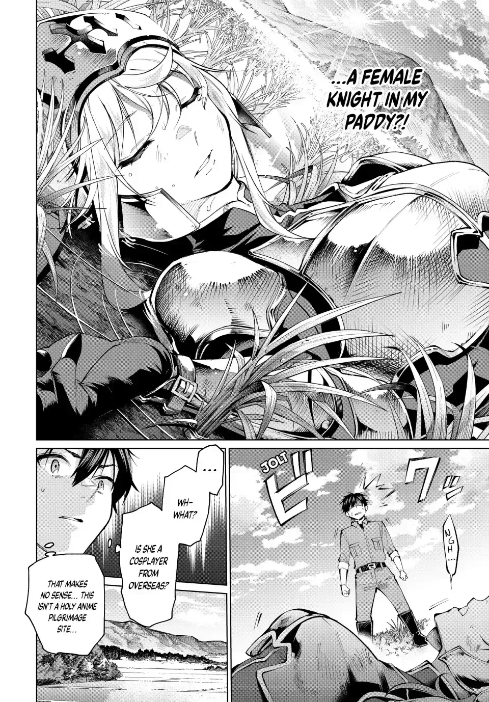 All My Neighbors are Convinced the Female Knight from My Rice Field Is My Wife Chapter 1.2 page 7 - 