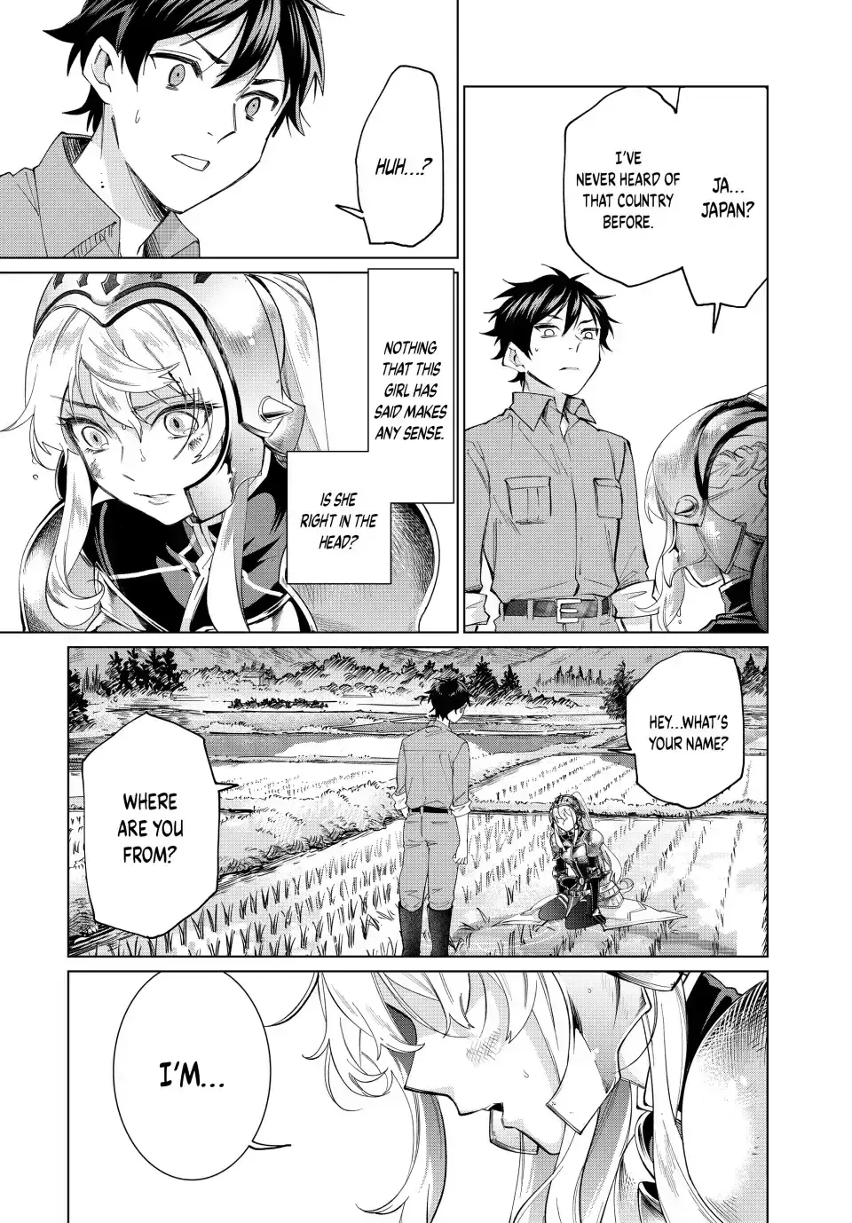 All My Neighbors are Convinced the Female Knight from My Rice Field Is My Wife Chapter 1.3 page 16 - 