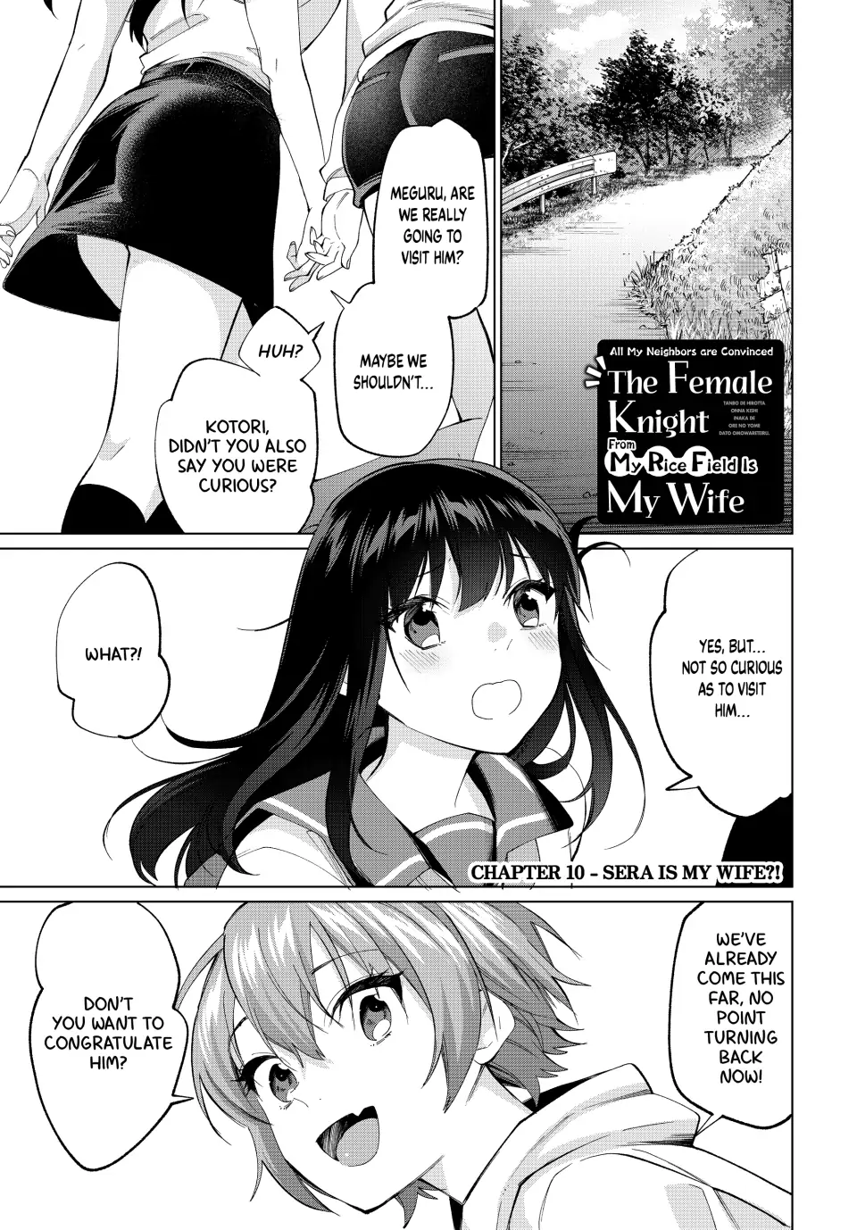 All My Neighbors are Convinced the Female Knight from My Rice Field Is My Wife Chapter 10 page 1 - 