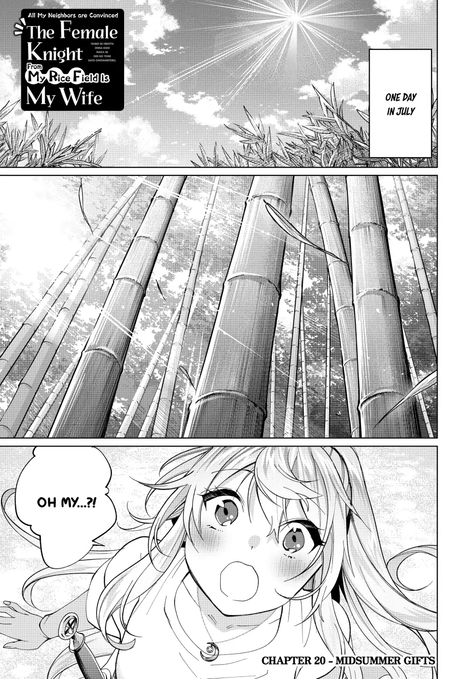 All My Neighbors are Convinced the Female Knight from My Rice Field Is My Wife Chapter 20 page 2 - 