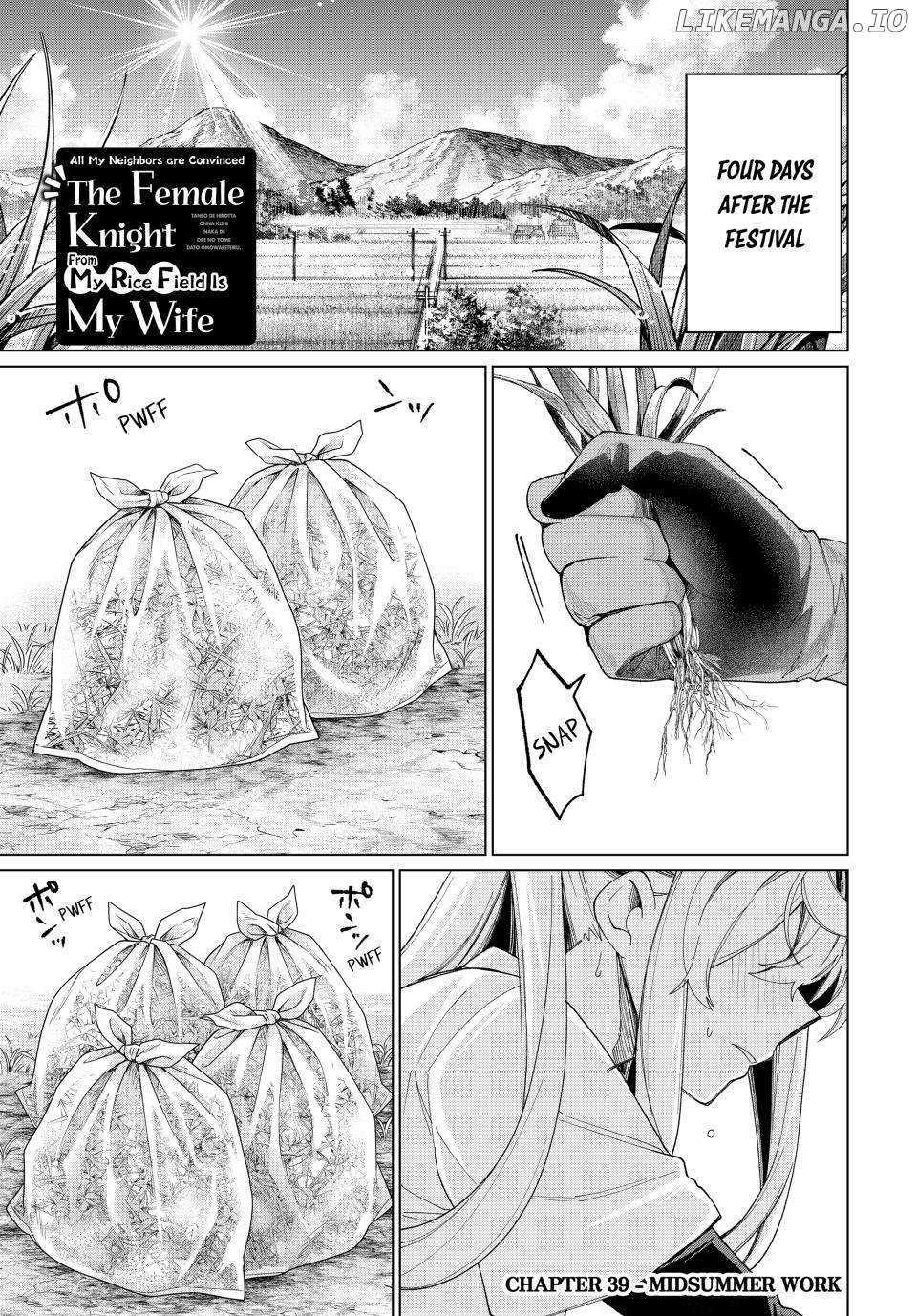 All My Neighbors are Convinced the Female Knight from My Rice Field Is My Wife Chapter 39 page 2 - 