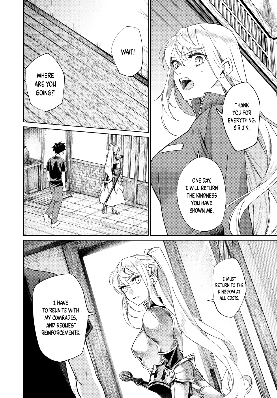 All My Neighbors are Convinced the Female Knight from My Rice Field Is My Wife Chapter 4 page 10 - 