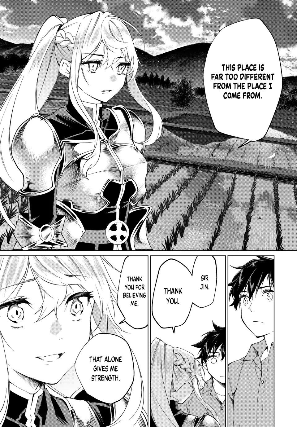 All My Neighbors are Convinced the Female Knight from My Rice Field Is My Wife Chapter 5 page 13 - 