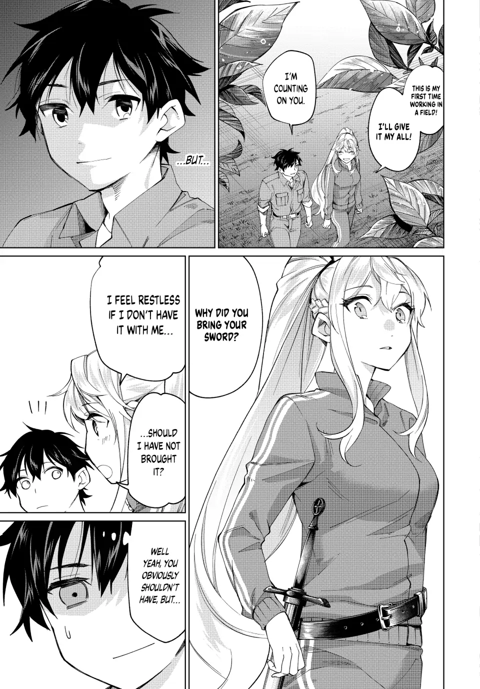 All My Neighbors are Convinced the Female Knight from My Rice Field Is My Wife Chapter 8 page 3 - 