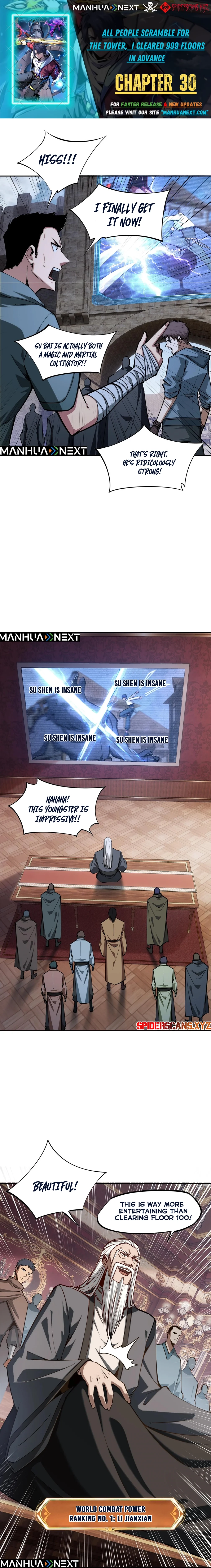 All People Scramble for the Tower, I Cleared 999 Floors in Advance Manga Chapter 30 page 1 - 