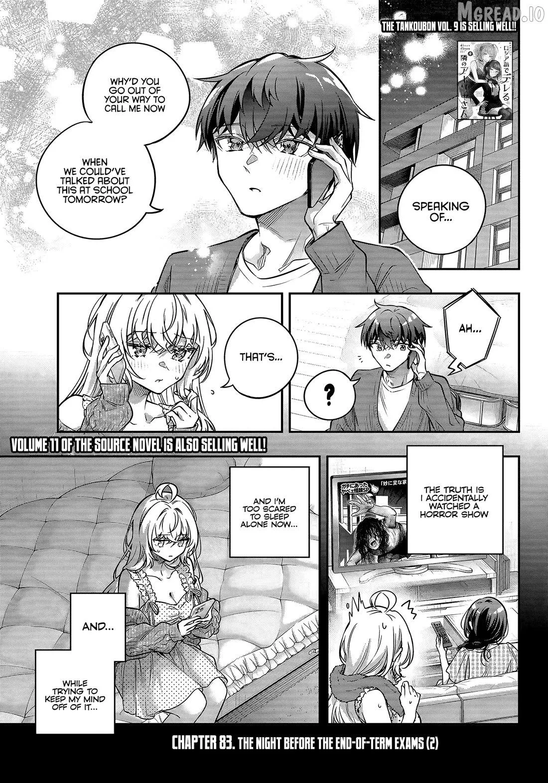 Alya, Who Sits Next to Me, Sometimes Whispers Sweet Nothings in Russian Chapter 83 page 1 - 