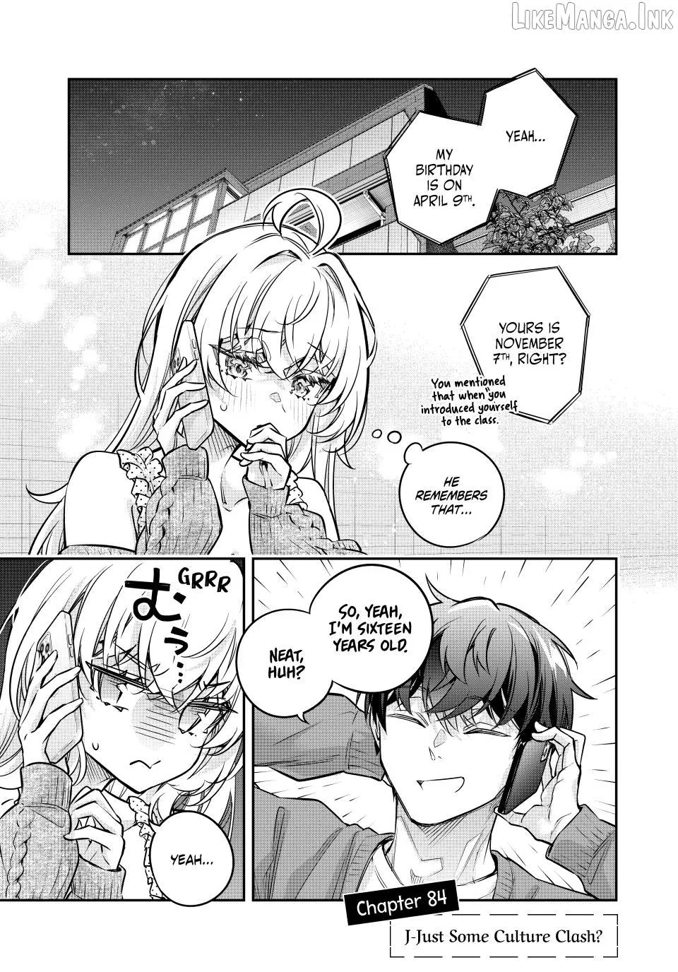 Alya, Who Sits Next to Me, Sometimes Whispers Sweet Nothings in Russian Chapter 84 page 1 - 