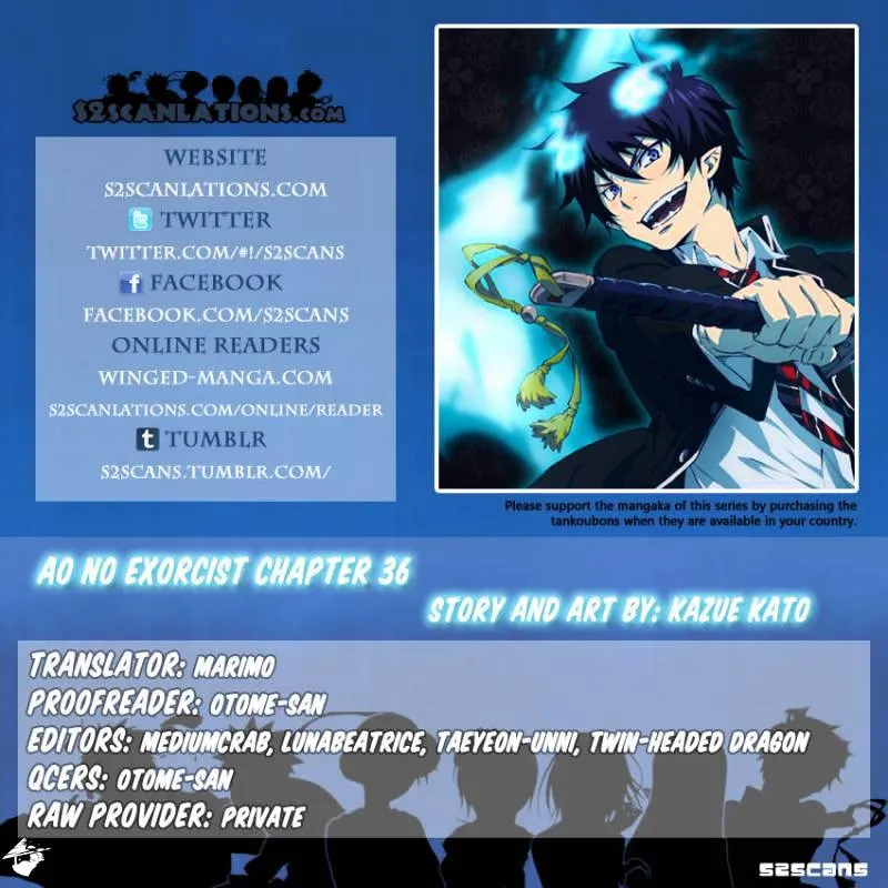 Ao No Exorcist Chapter 36 page 1 - 