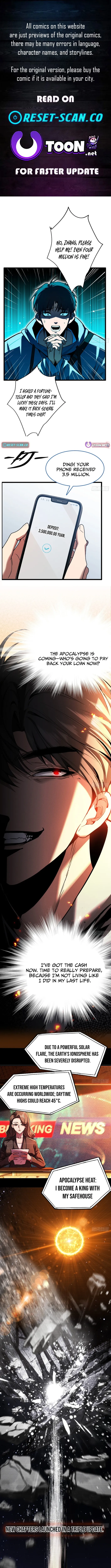 Apocalypse Heat: I Become a King with My Safehouse Chapter 0 page 1 - 