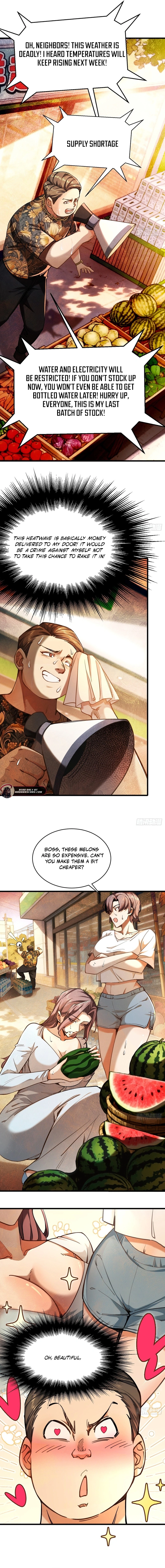 Apocalypse Heatwave: I Became a God Through My Safehouse Chapter 4 page 3 - 