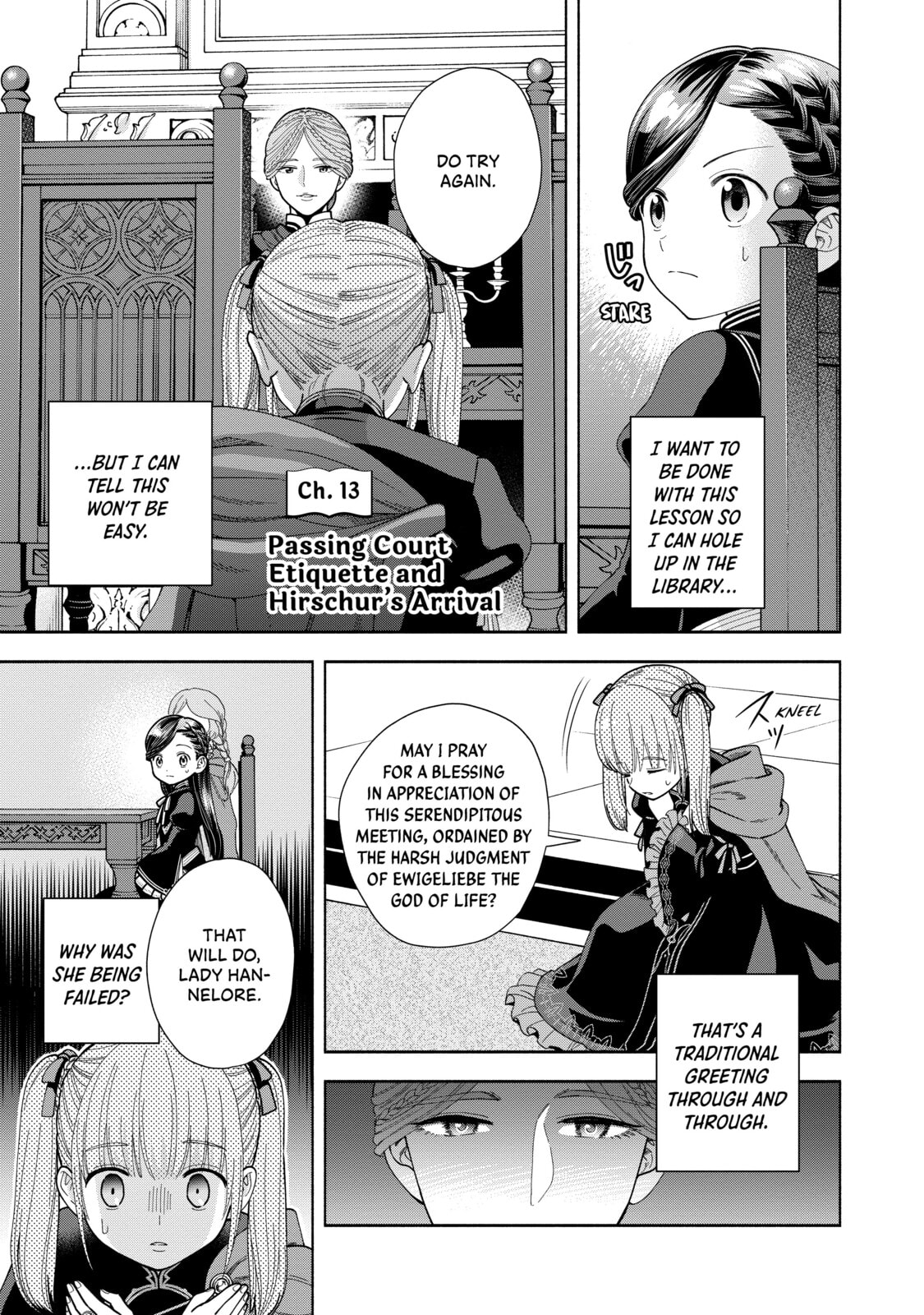Ascendance of a Bookworm ~I’ll do anything to become a librarian!~, Part 4: I want to save the Royal Academy’s library! Chapter 13 page 1 - 