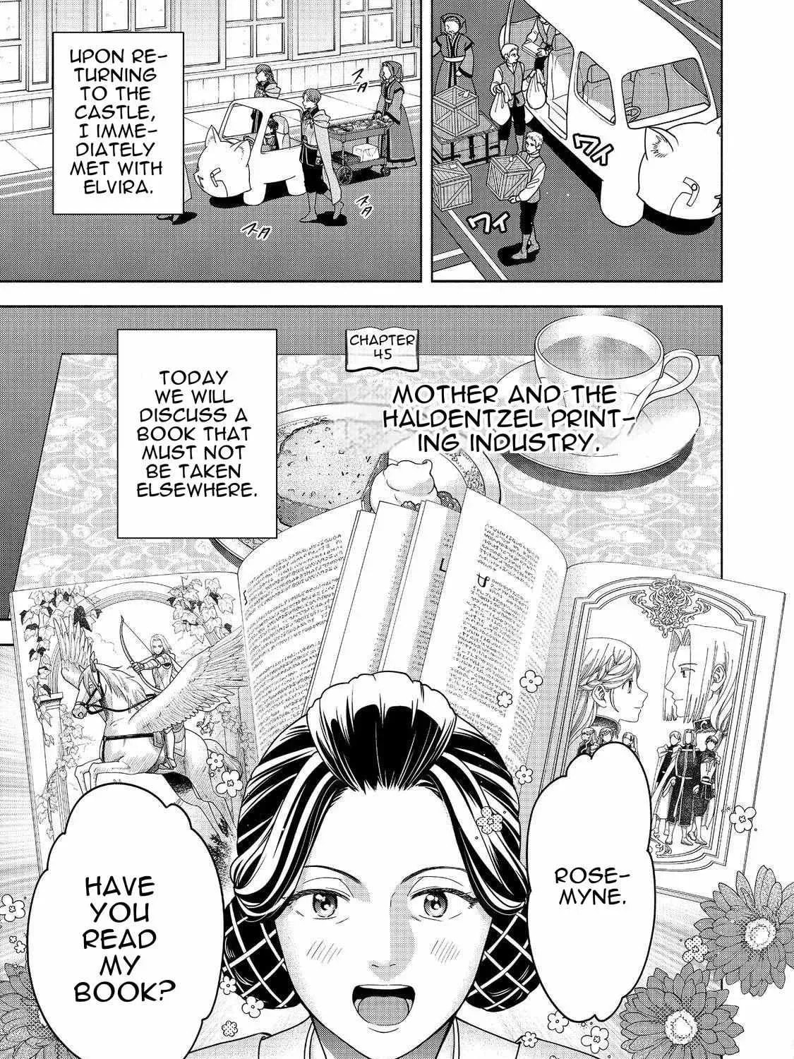 Ascendance of a Bookworm ~I’ll do anything to become a librarian!~, Part 4: I want to save the Royal Academy’s library! Chapter 45 page 1 - 