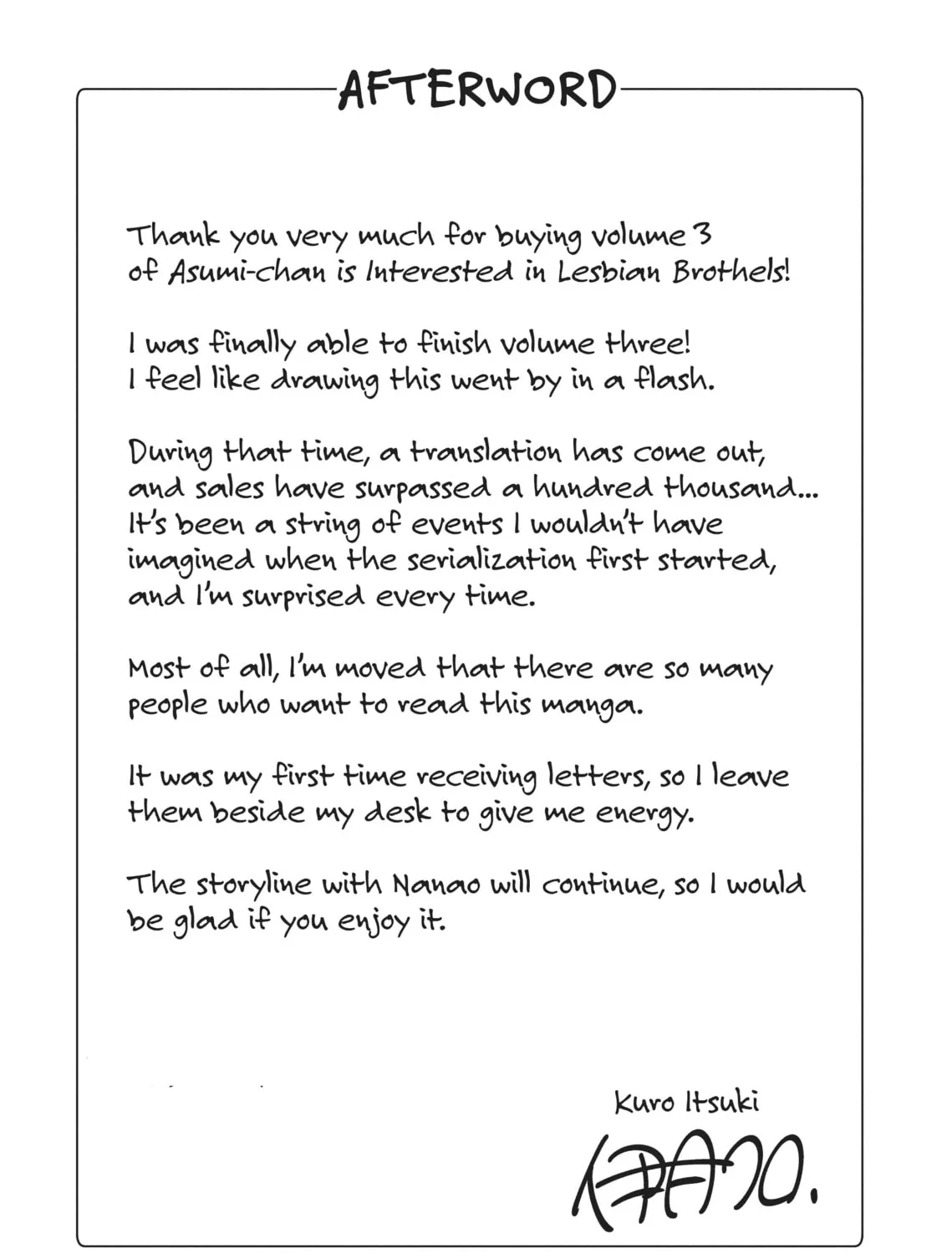 Asumi-chan Is Interested in Lesbian Brothels! Chapter 13.5 page 55 - 