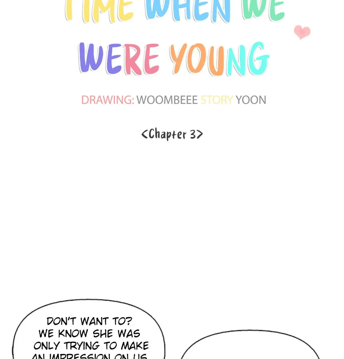At that time, when we were young Chapter 3 page 26 - 