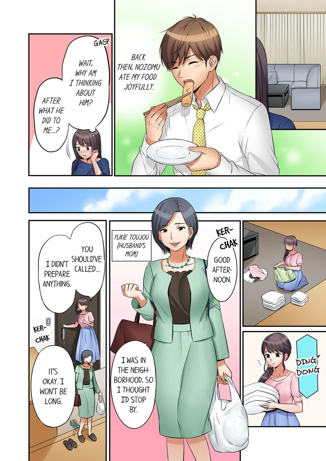 "Ato 3-kai wa Ikeru yo ne?" Otto no Kitaku Mae, Zetsurin Gitei ni Nando mo Hametaosareru Tsuma Chapter 10 page 4 - 