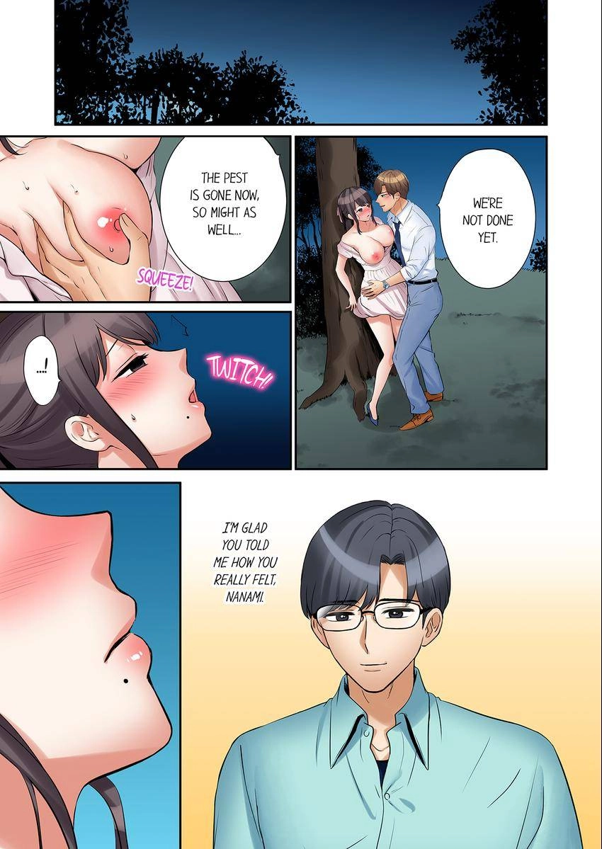 "Ato 3-kai wa Ikeru yo ne?" Otto no Kitaku Mae, Zetsurin Gitei ni Nando mo Hametaosareru Tsuma Chapter 118 page 1 - 