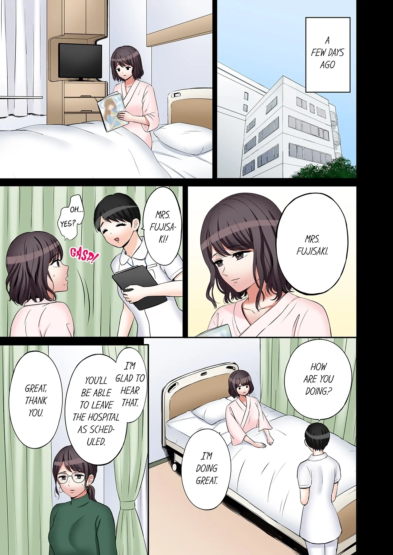 "Ato 3-kai wa Ikeru yo ne?" Otto no Kitaku Mae, Zetsurin Gitei ni Nando mo Hametaosareru Tsuma Chapter 154 page 1 - 
