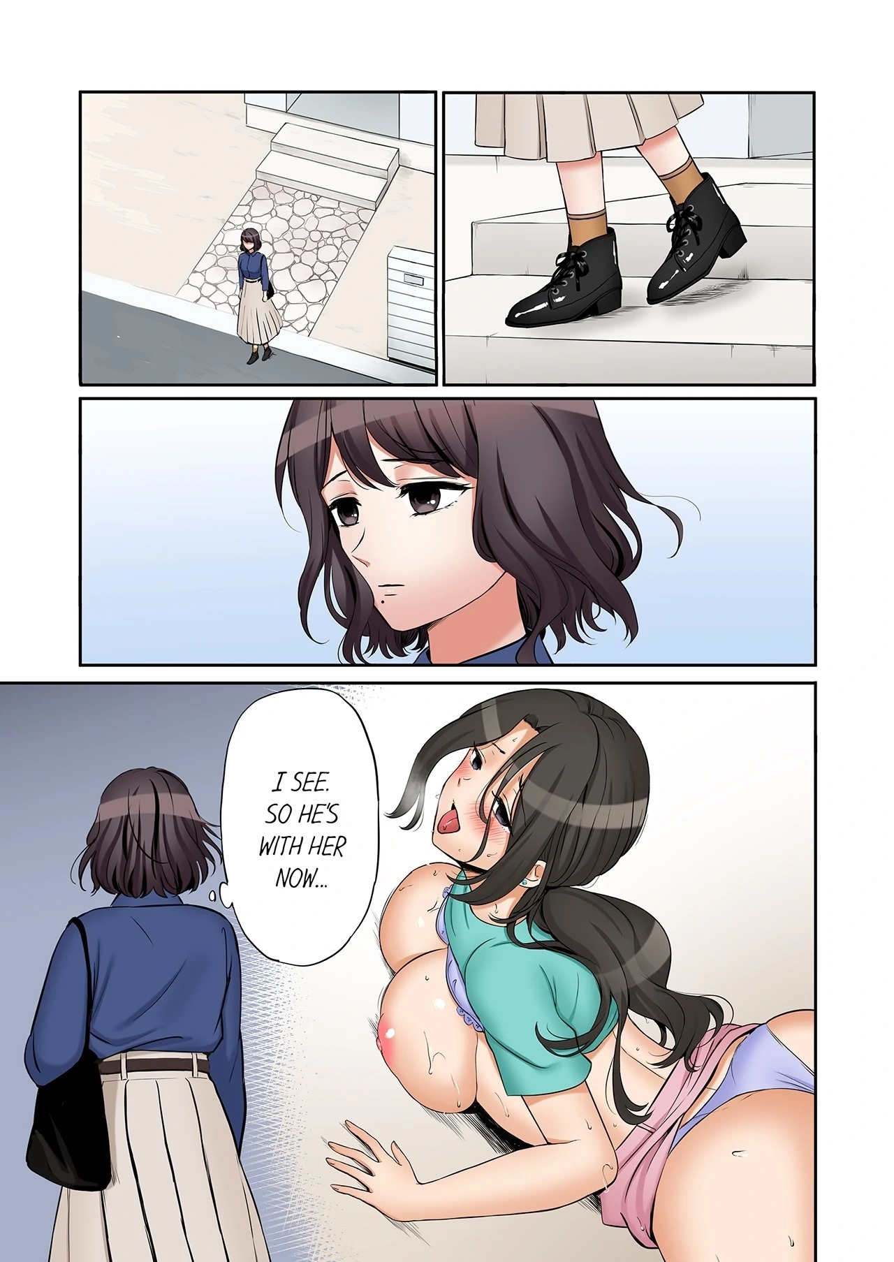 "Ato 3-kai wa Ikeru yo ne?" Otto no Kitaku Mae, Zetsurin Gitei ni Nando mo Hametaosareru Tsuma Chapter 155 page 7 - 
