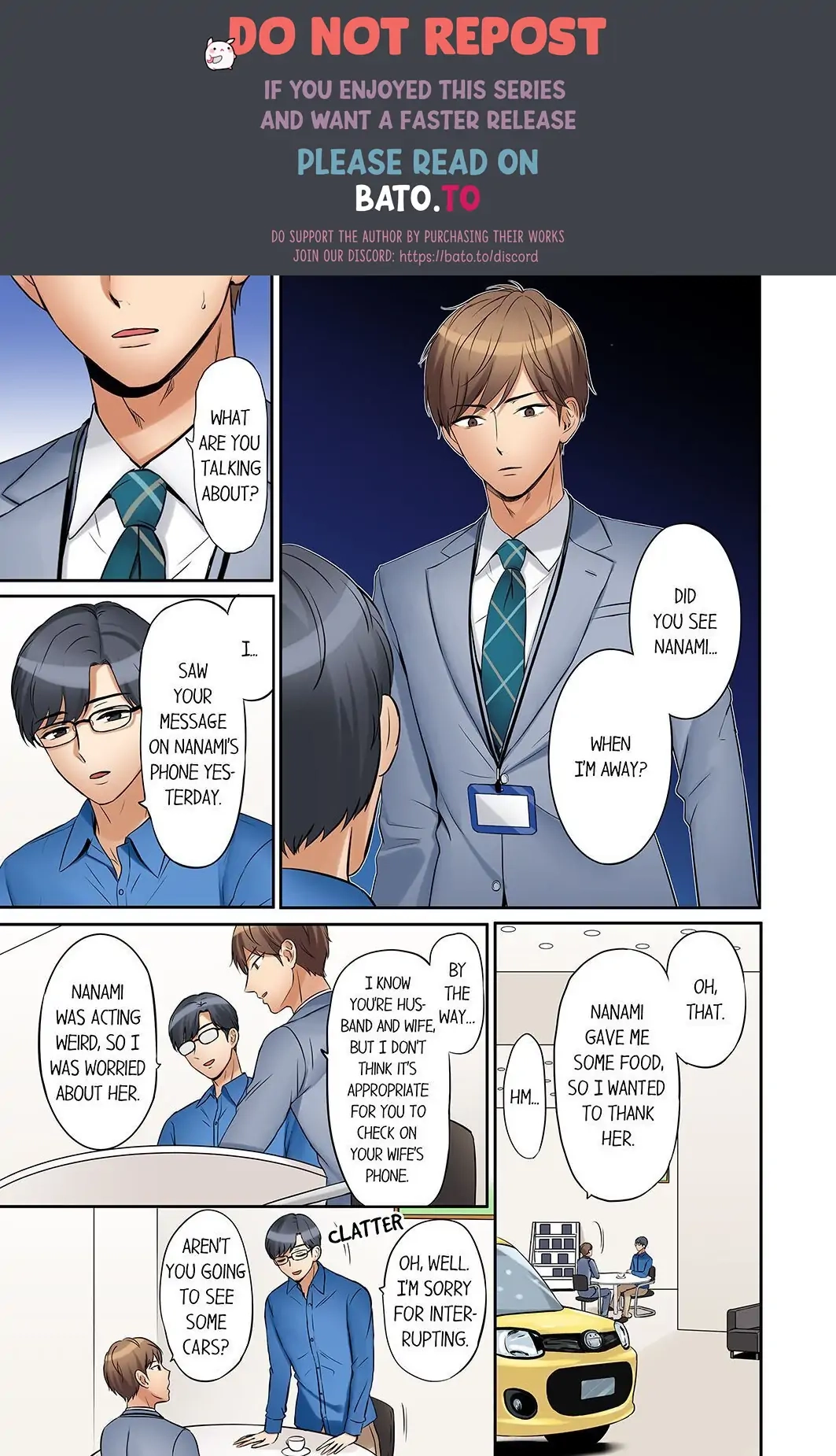 "Ato 3-kai wa Ikeru yo ne?" Otto no Kitaku Mae, Zetsurin Gitei ni Nando mo Hametaosareru Tsuma Chapter 16 page 1 - 