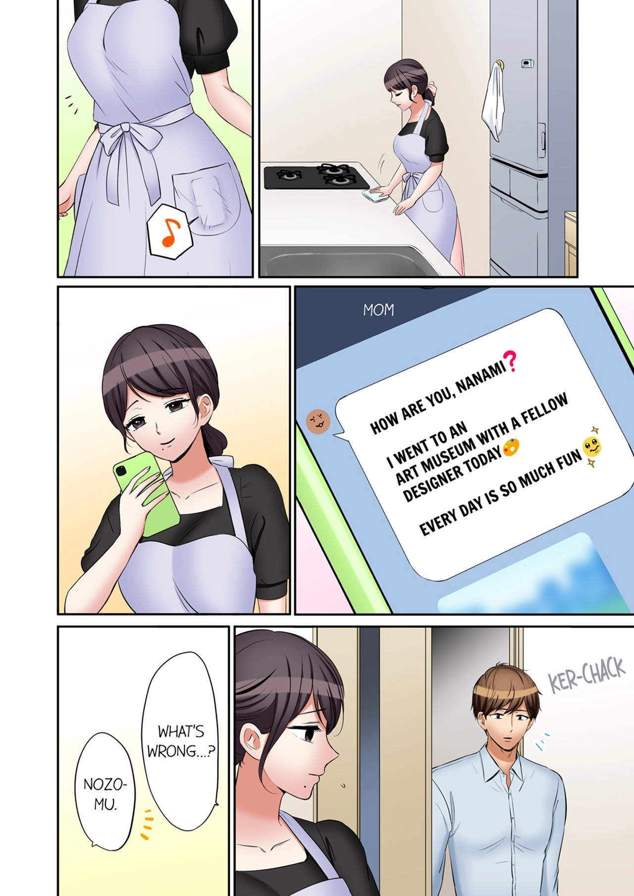 "Ato 3-kai wa Ikeru yo ne?" Otto no Kitaku Mae, Zetsurin Gitei ni Nando mo Hametaosareru Tsuma Chapter 167 page 4 - 