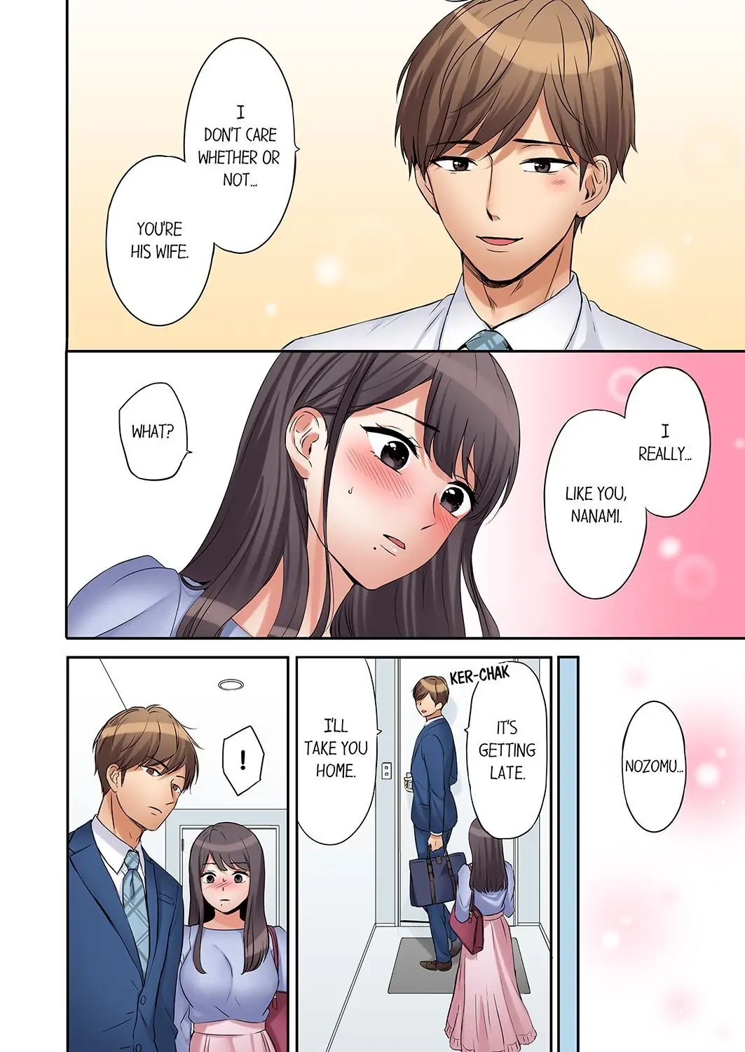 "Ato 3-kai wa Ikeru yo ne?" Otto no Kitaku Mae, Zetsurin Gitei ni Nando mo Hametaosareru Tsuma Chapter 19 page 8 - 