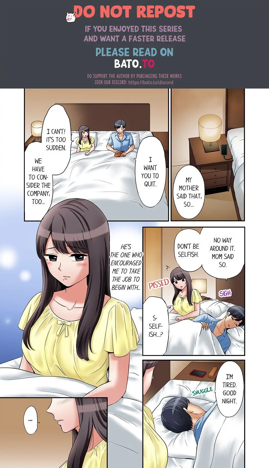 "Ato 3-kai wa Ikeru yo ne?" Otto no Kitaku Mae, Zetsurin Gitei ni Nando mo Hametaosareru Tsuma Chapter 27 page 1 - 
