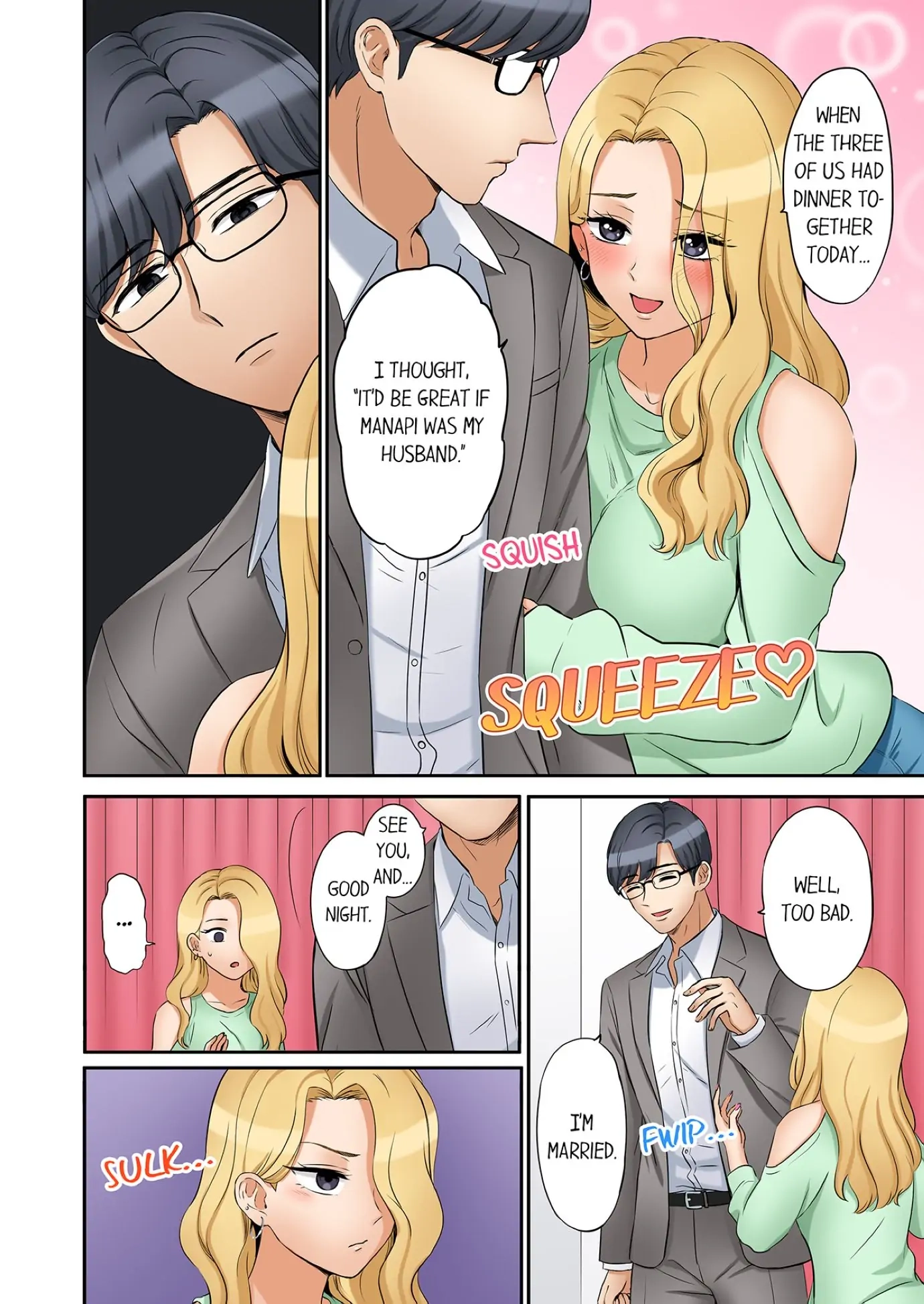 "Ato 3-kai wa Ikeru yo ne?" Otto no Kitaku Mae, Zetsurin Gitei ni Nando mo Hametaosareru Tsuma Chapter 33 page 4 - 