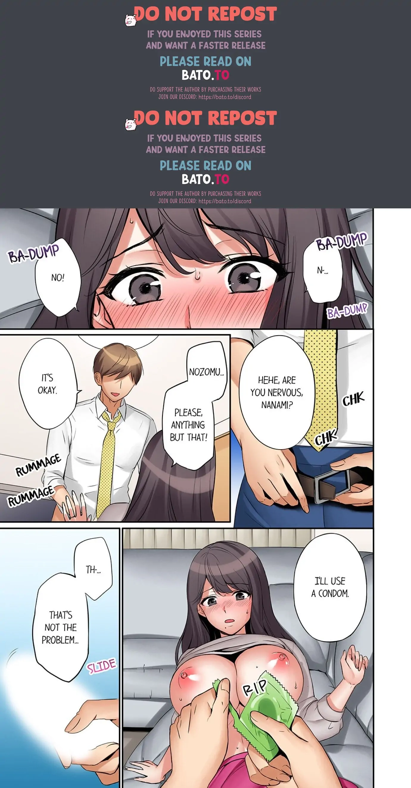 "Ato 3-kai wa Ikeru yo ne?" Otto no Kitaku Mae, Zetsurin Gitei ni Nando mo Hametaosareru Tsuma Chapter 4 page 1 - 