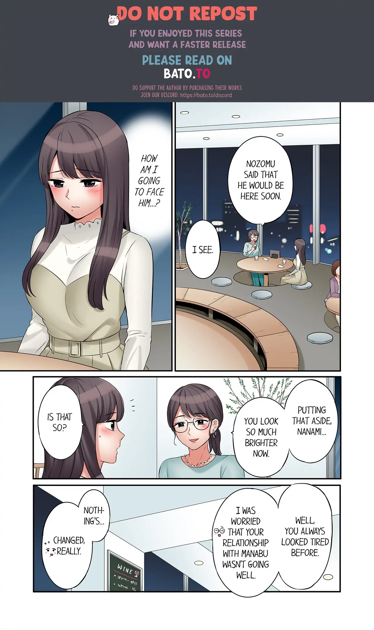 "Ato 3-kai wa Ikeru yo ne?" Otto no Kitaku Mae, Zetsurin Gitei ni Nando mo Hametaosareru Tsuma Chapter 46 page 1 - 