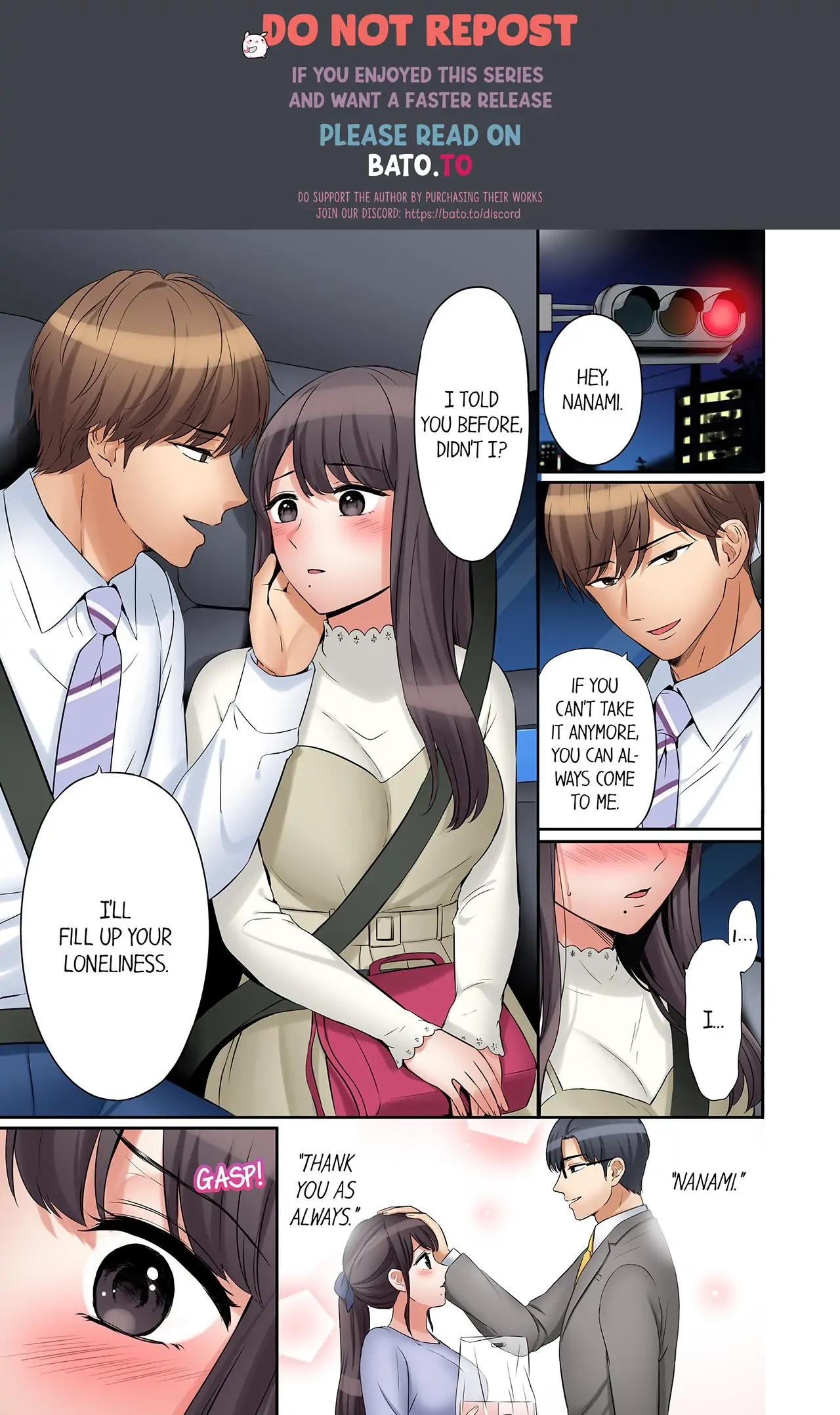 "Ato 3-kai wa Ikeru yo ne?" Otto no Kitaku Mae, Zetsurin Gitei ni Nando mo Hametaosareru Tsuma Chapter 47 page 1 - 