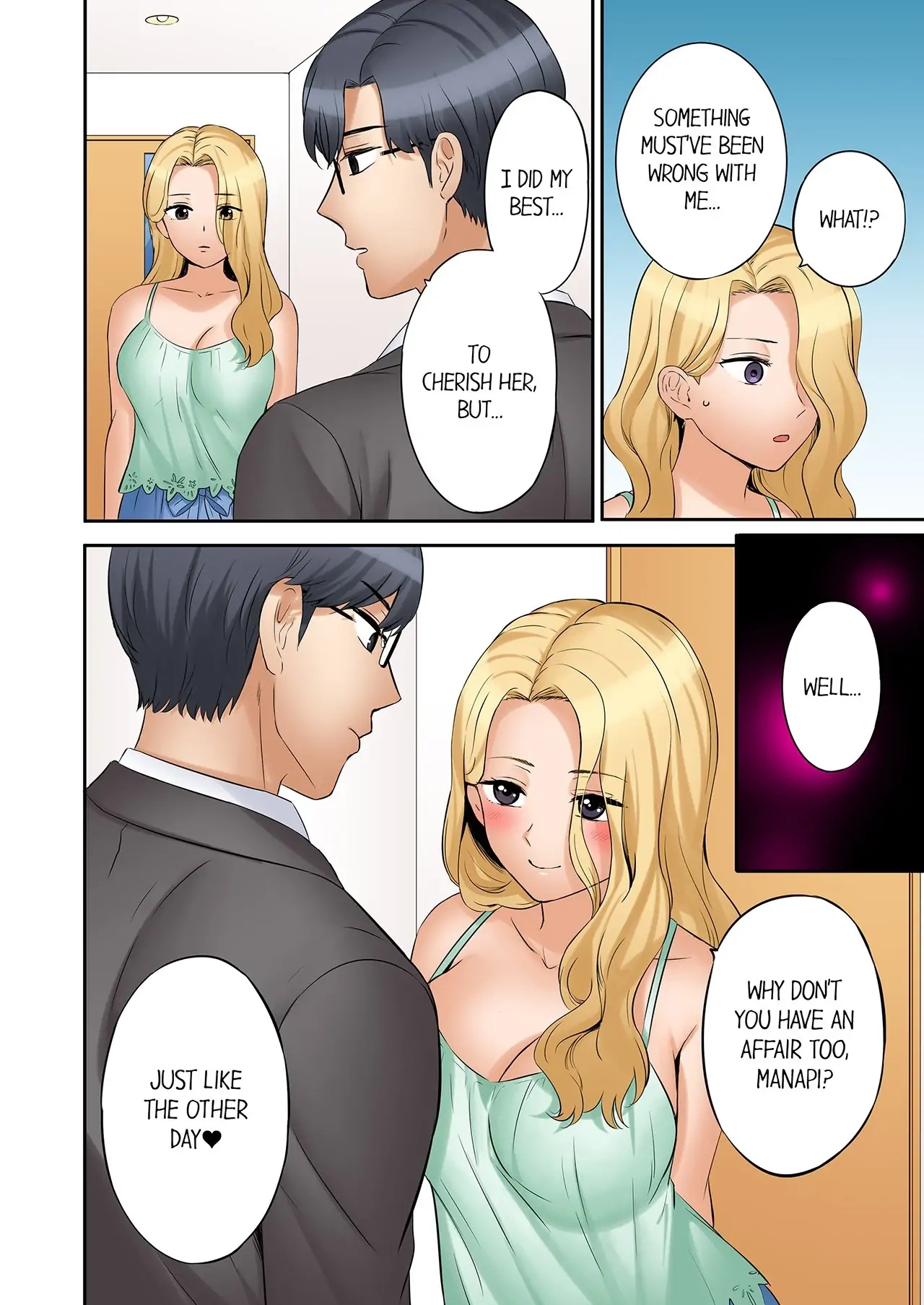 "Ato 3-kai wa Ikeru yo ne?" Otto no Kitaku Mae, Zetsurin Gitei ni Nando mo Hametaosareru Tsuma Chapter 47 page 4 - 