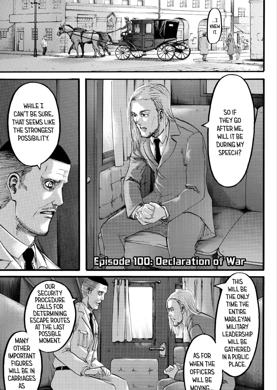 Attack on Titan Chapter 100 page 1 - 