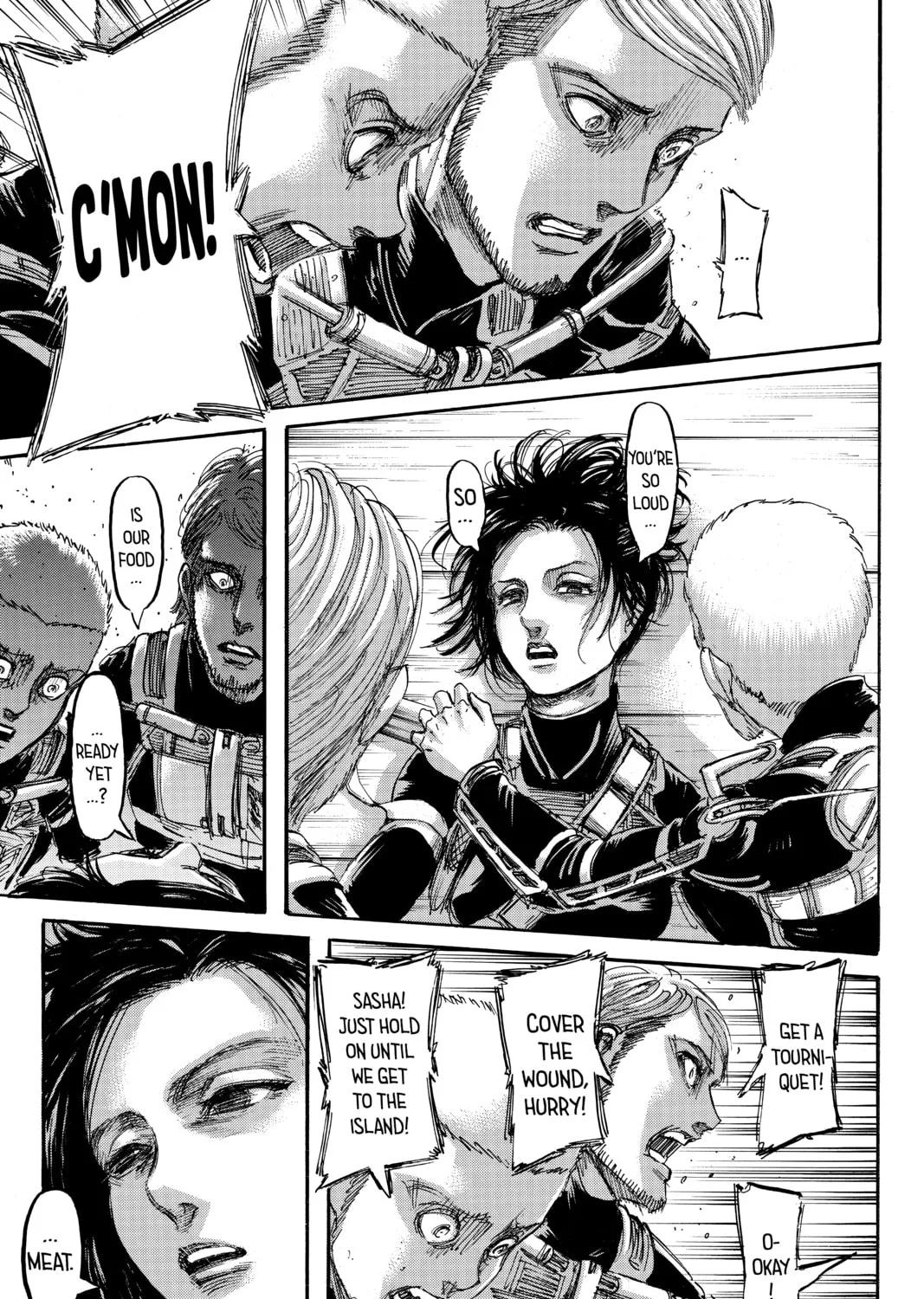 Attack on Titan Chapter 105 page 57 - 