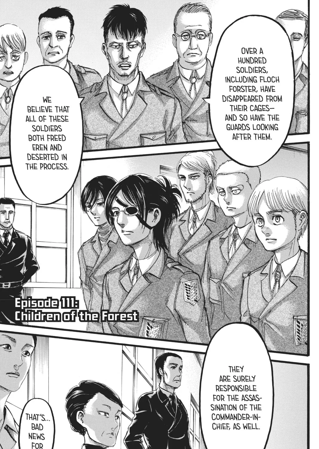 Attack on Titan Chapter 111 page 1 - 
