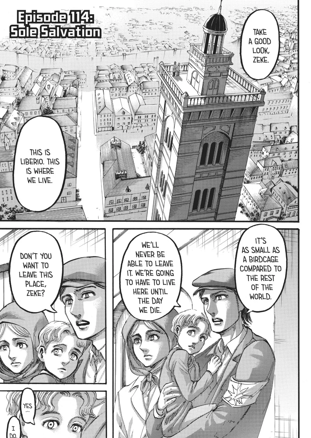 Attack on Titan Chapter 114 page 1 - 