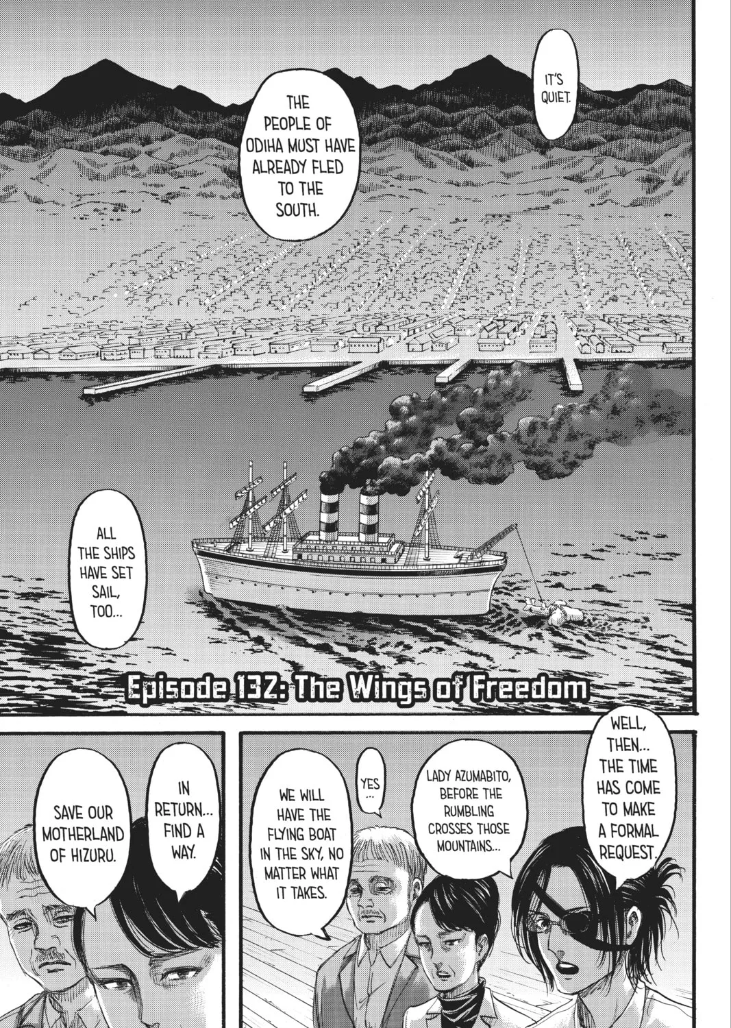 Attack on Titan Chapter 132 page 1 - 