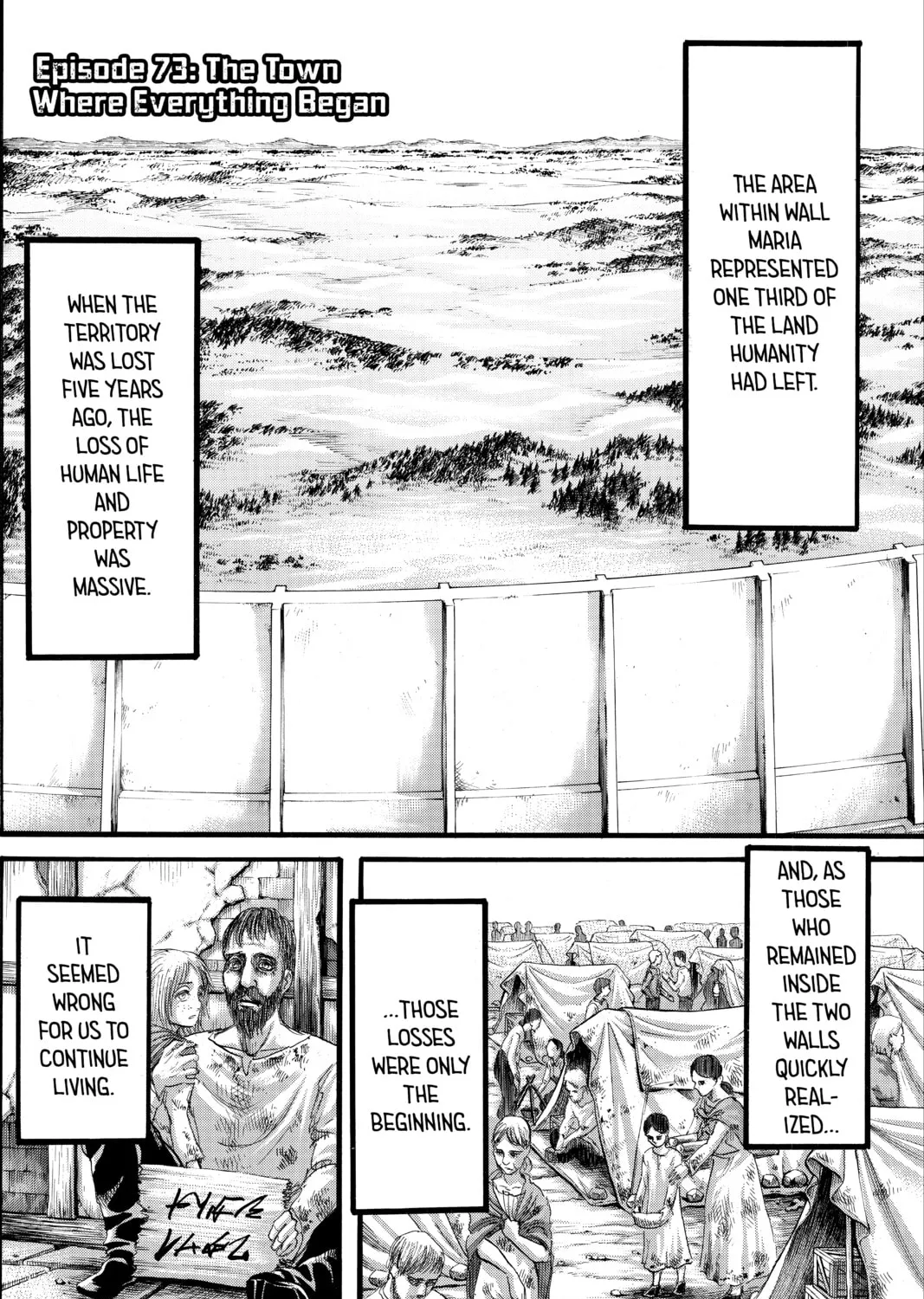 Attack on Titan Chapter 73 page 1 - 