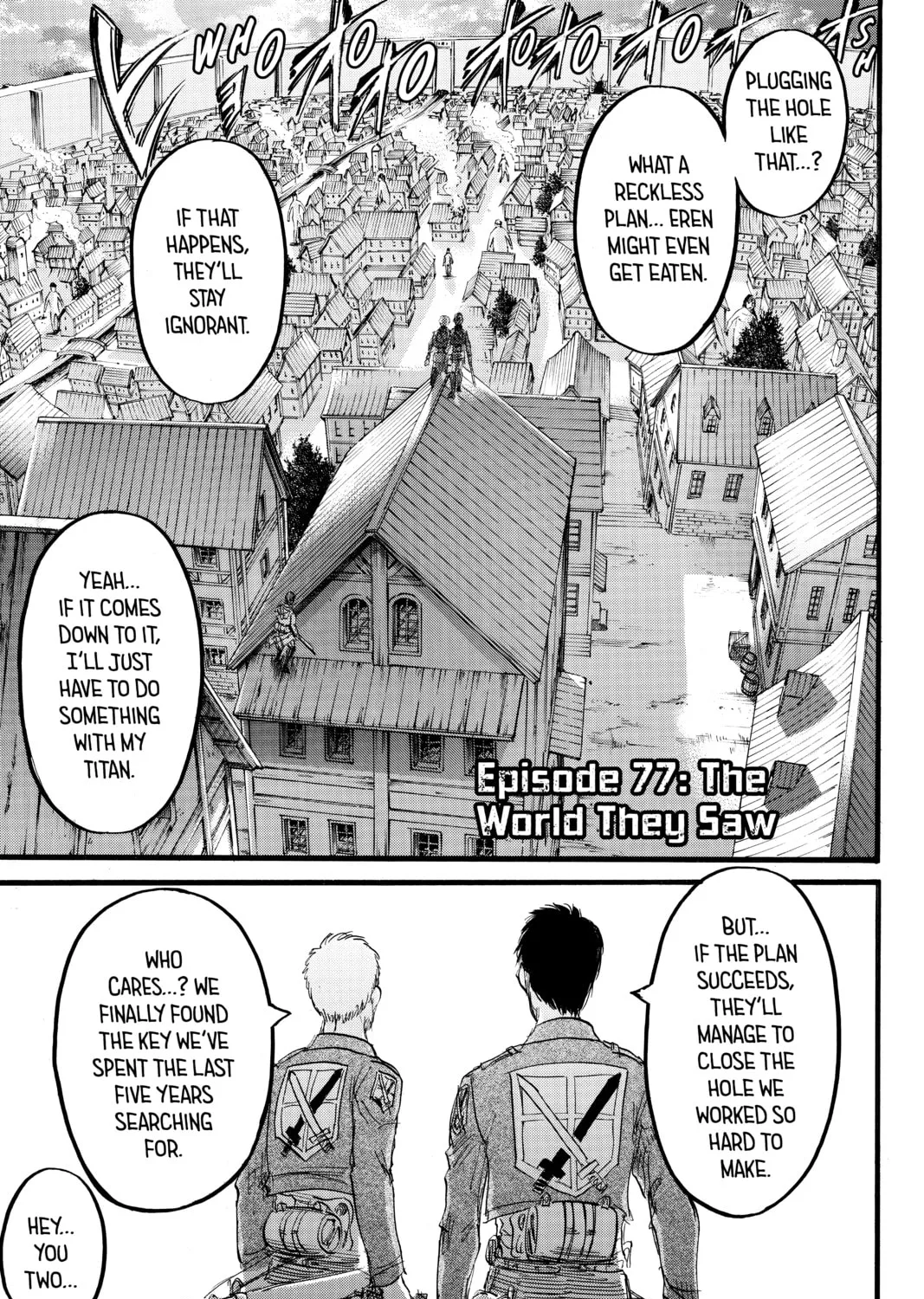 Attack on Titan Chapter 77 page 1 - 