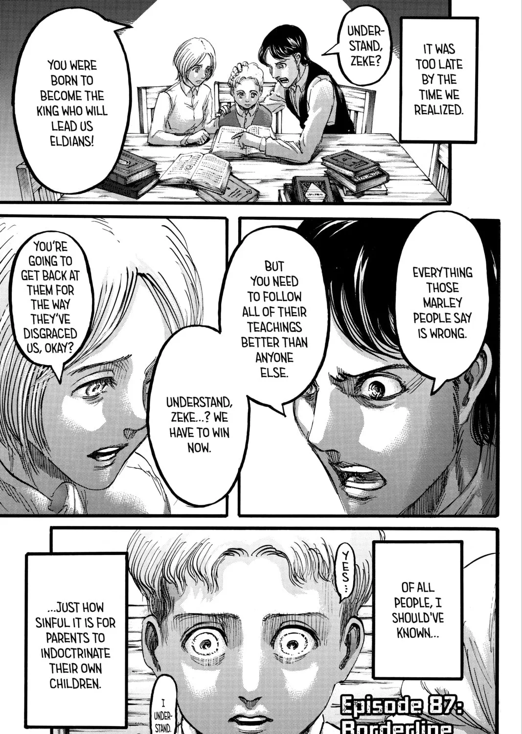 Attack on Titan Chapter 87 page 1 - 
