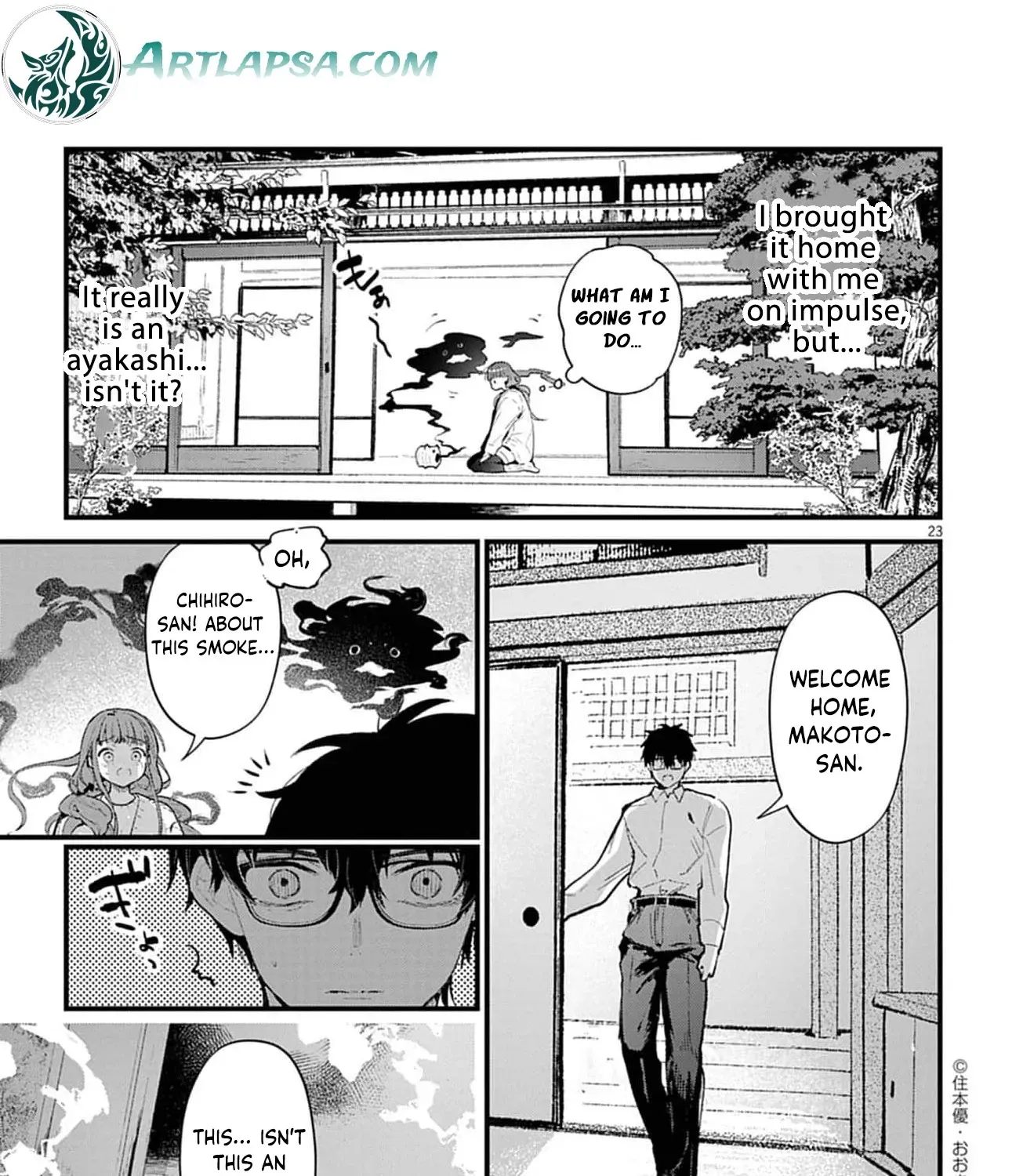 Ayakashi Yashiki no Mayakashi Fufu - Keiyaku Fufu wa Kamakura de Yokai no Tsudou ie wo Mamoru Chapter 14 page 51 - 