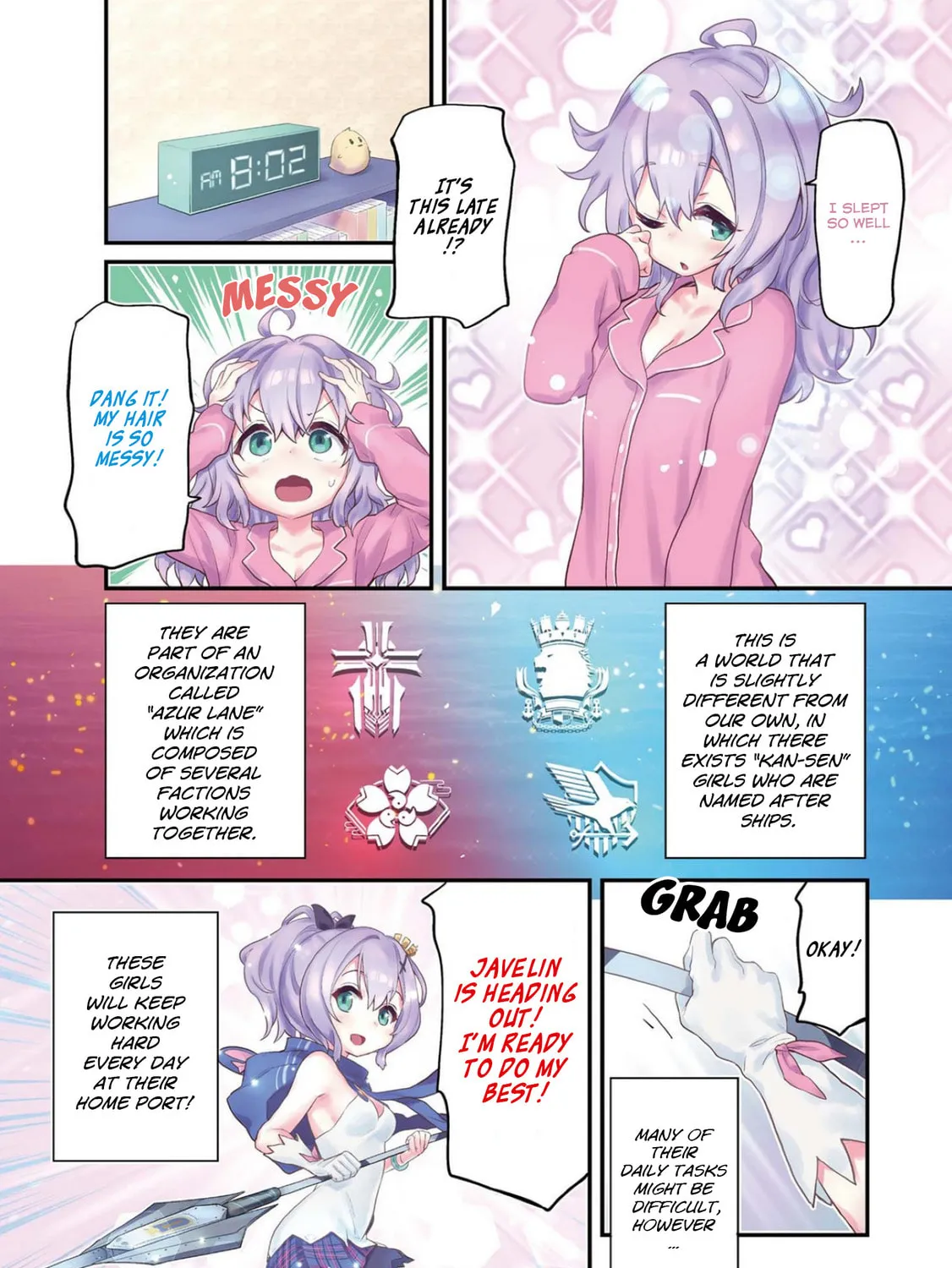 Azur Lane 4-koma: Slow Ahead! Chapter 0 page 1 - 