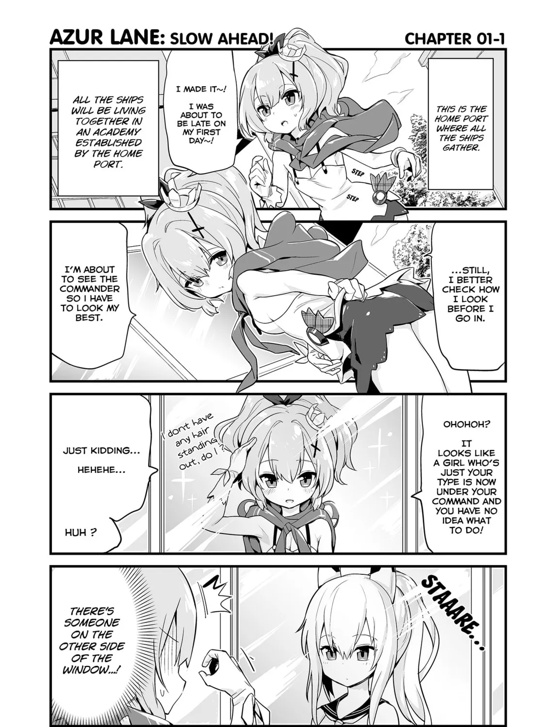 Azur Lane 4-koma: Slow Ahead! Chapter 1 page 1 - 