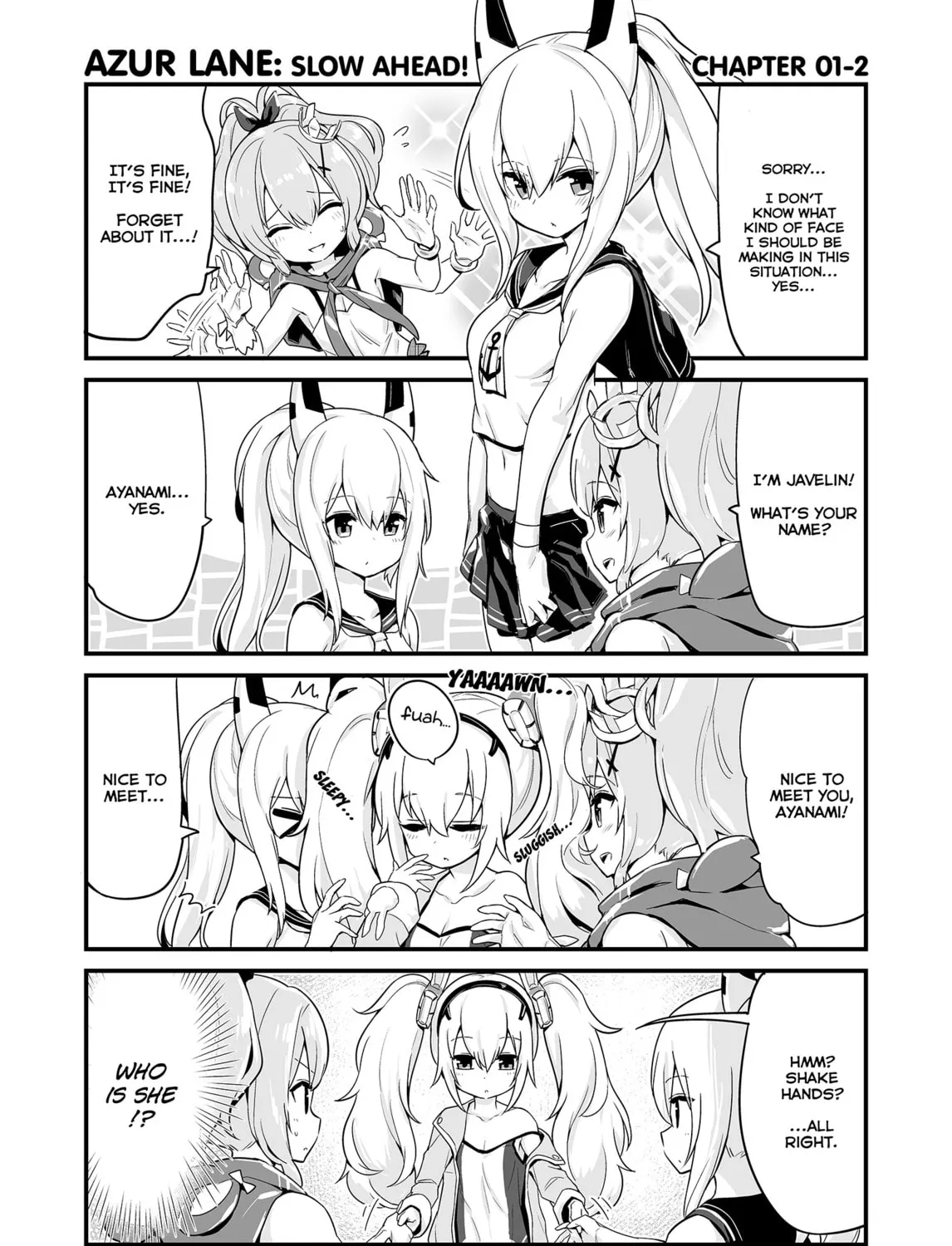 Azur Lane 4-koma: Slow Ahead! Chapter 1 page 3 - 
