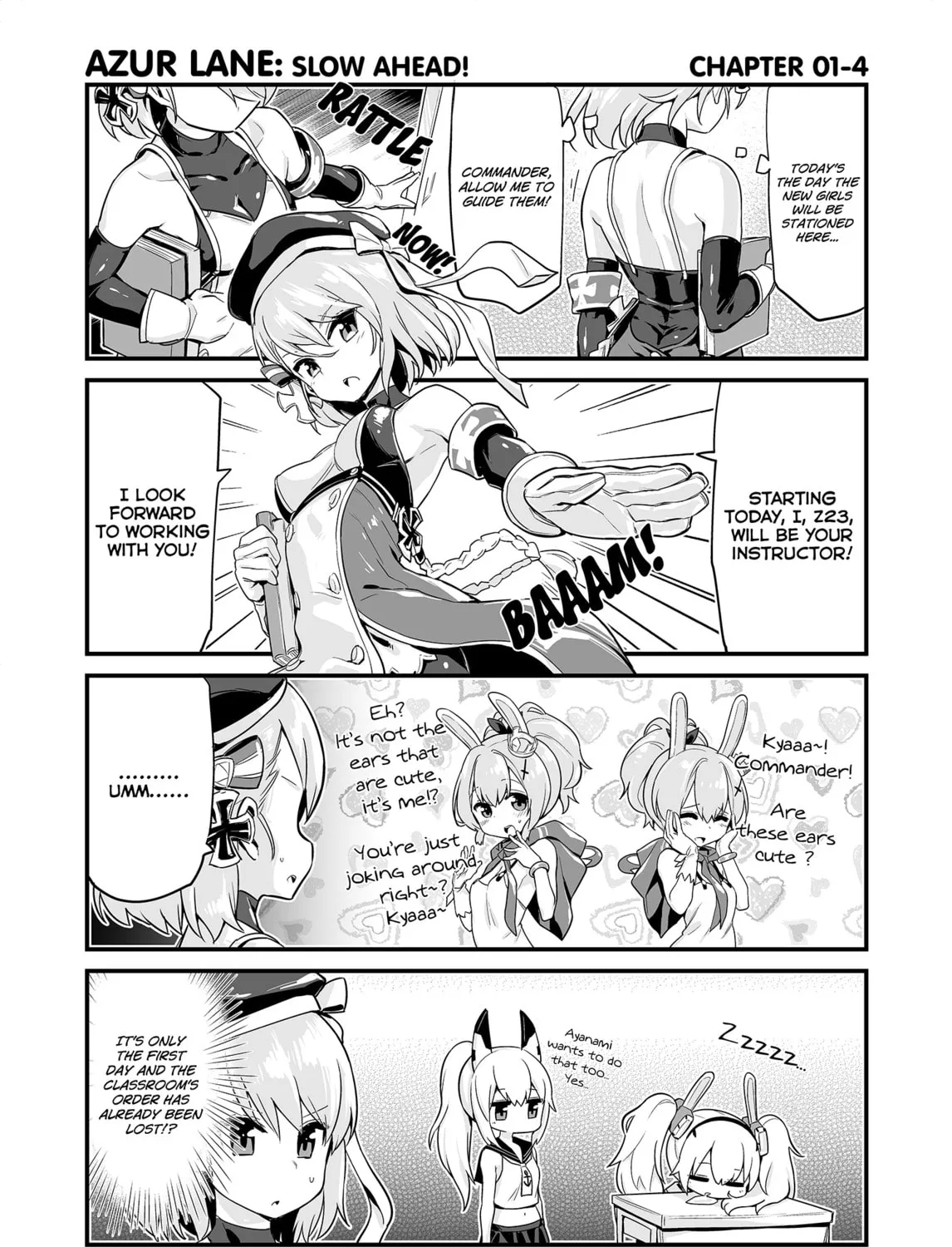 Azur Lane 4-koma: Slow Ahead! Chapter 1 page 7 - 