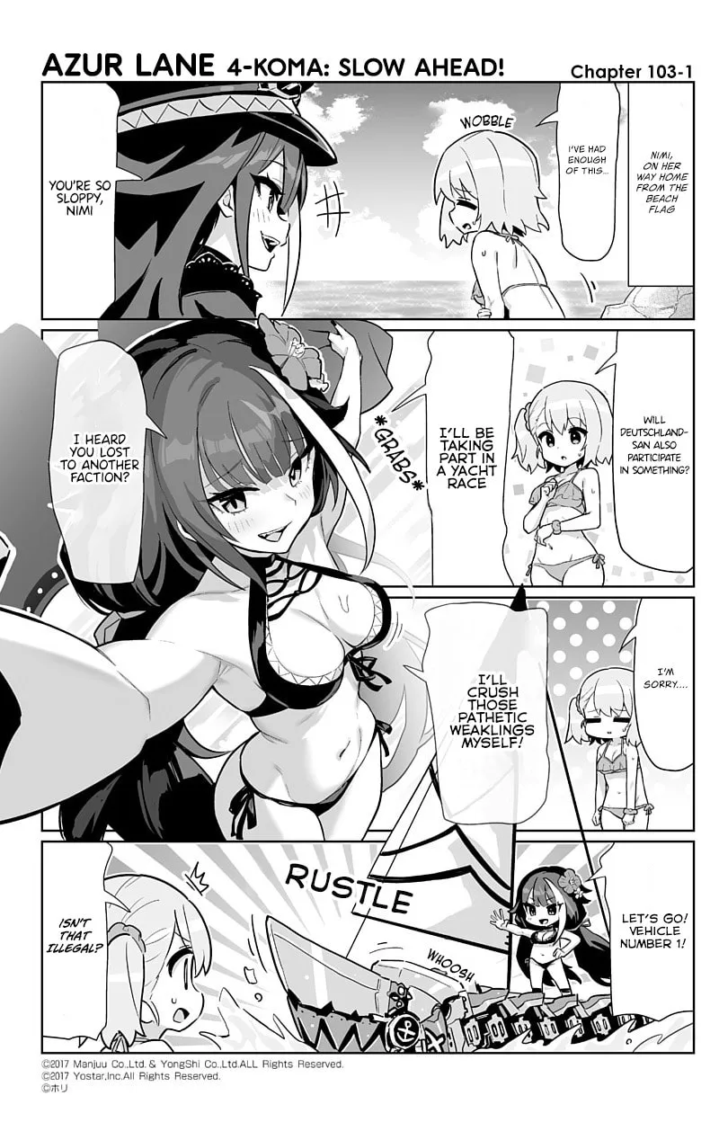Azur Lane 4-koma: Slow Ahead! Chapter 103 page 1 - 