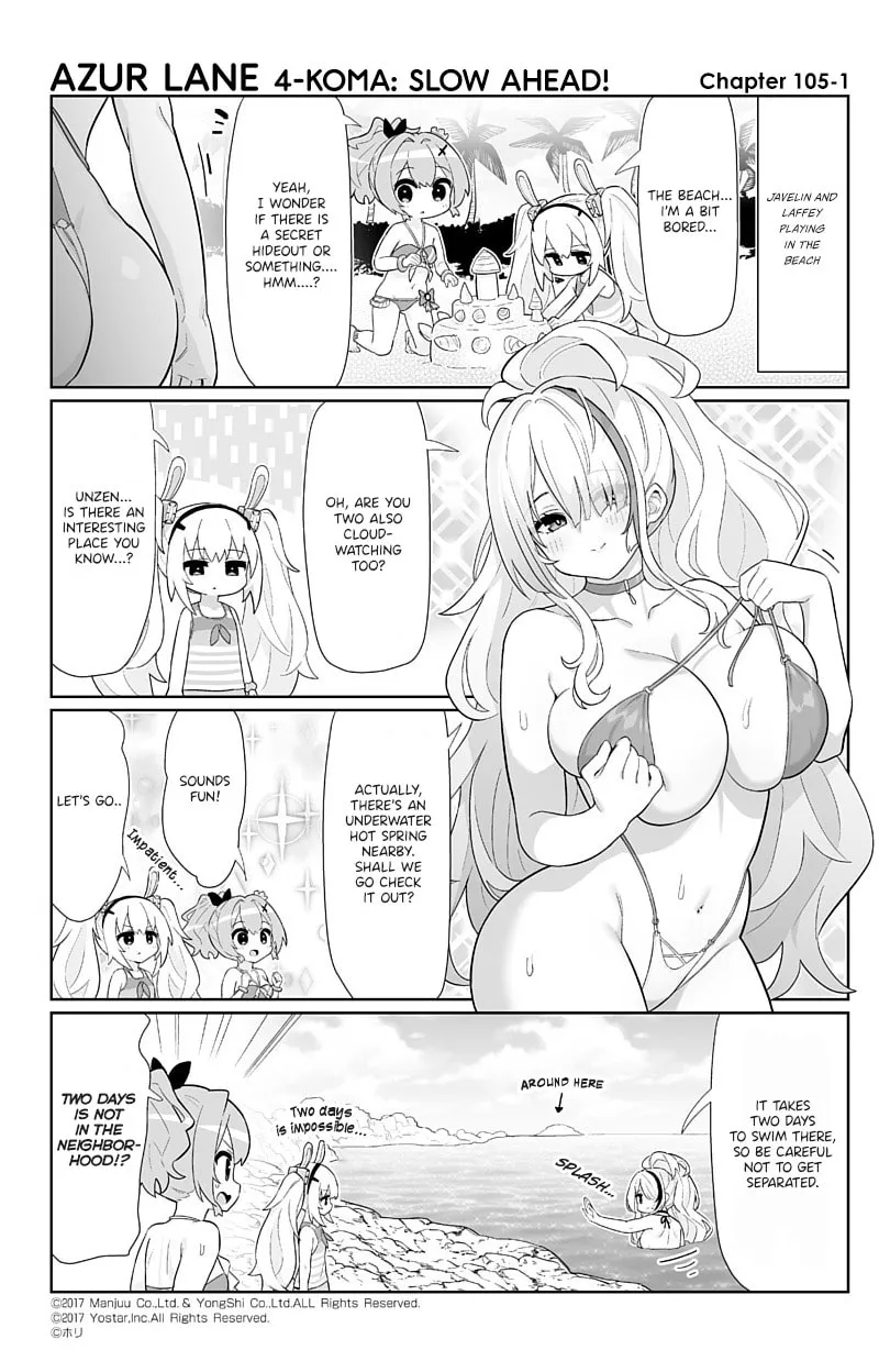 Azur Lane 4-koma: Slow Ahead! Chapter 105 page 1 - 