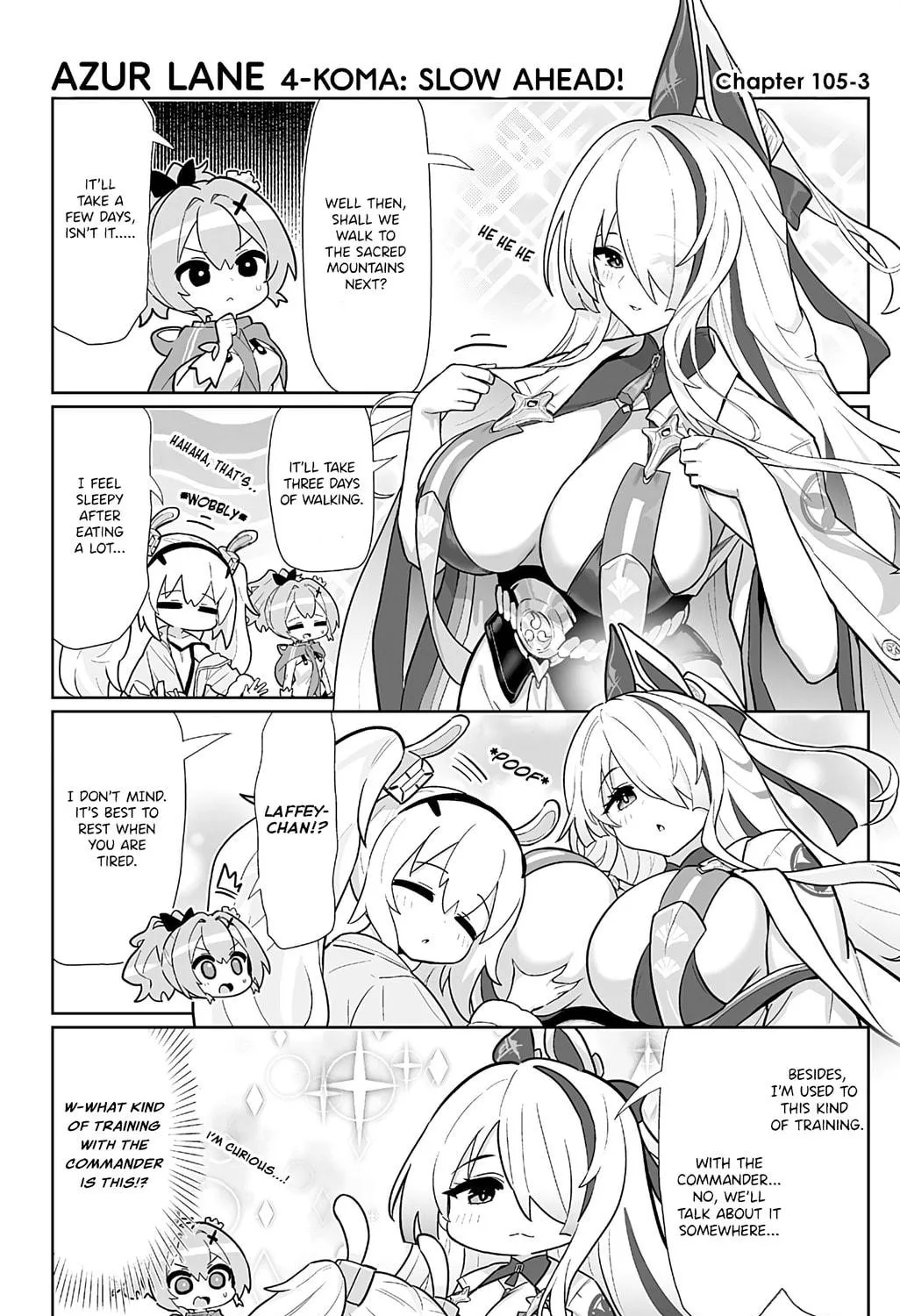 Azur Lane 4-koma: Slow Ahead! Chapter 105 page 4 - 